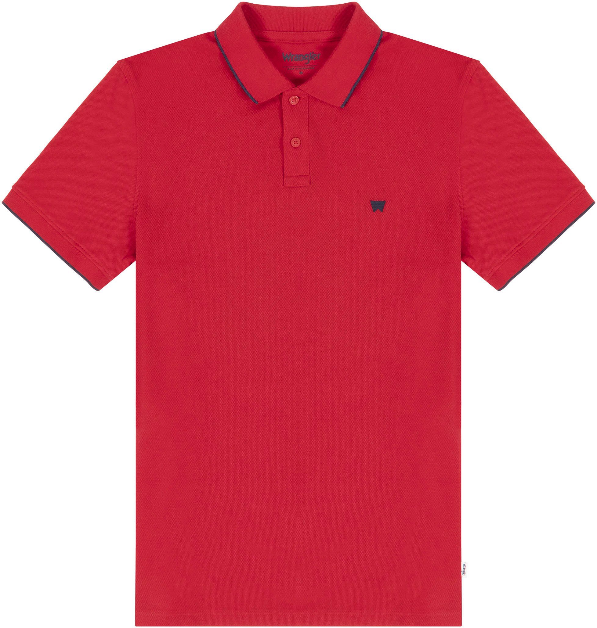 Poloshirt red Wrangler