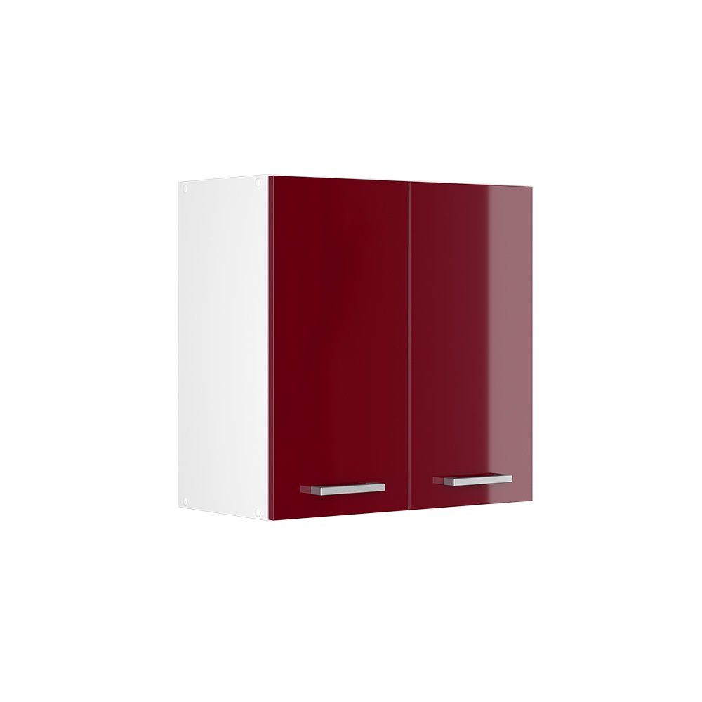 Vicco Hängeschrank Küchenhängeschrank 60 cm R-Line Weiß Bordeaux Hochglanz