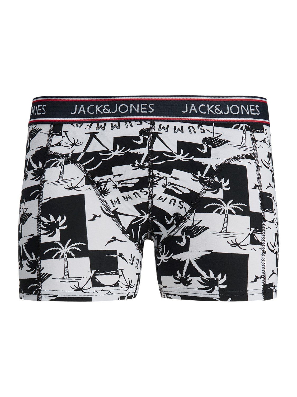 Passform Pack) durch (5-St., 2 elastische & gute Jacvel 5er Jones Baumwollqualität Detail Mix Boxershorts Jack
