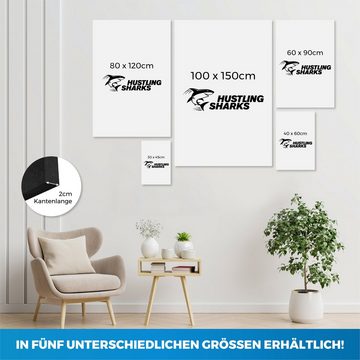 Hustling Sharks Leinwandbild Bambi-Bild als XXL Leinwandbild "Buntes-Bambi" - exklusives Tierbild, in 7 unterschiedichen Größen verfügbar