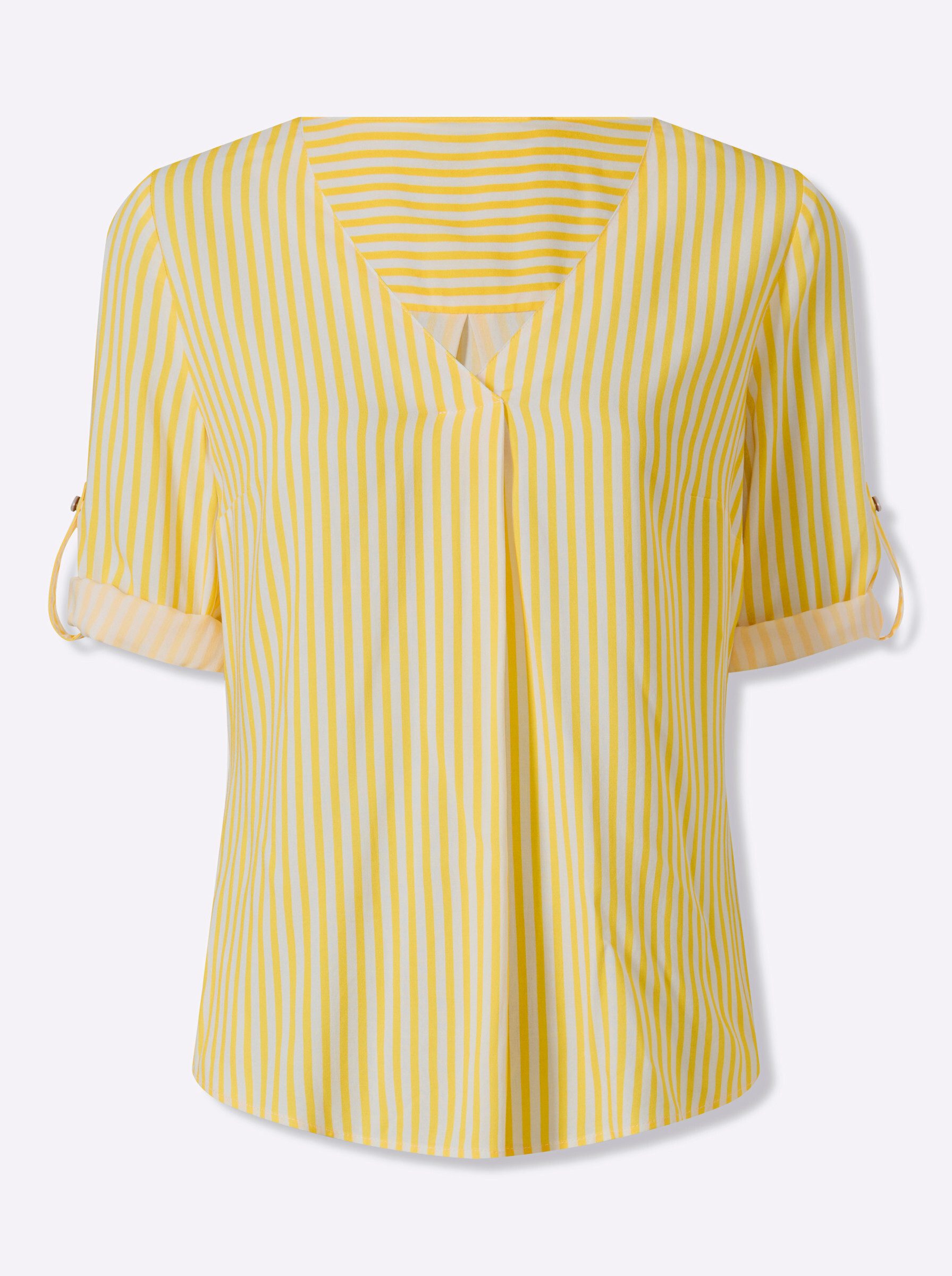 heine Klassische Bluse Streifenbluse 3/4-Arm
