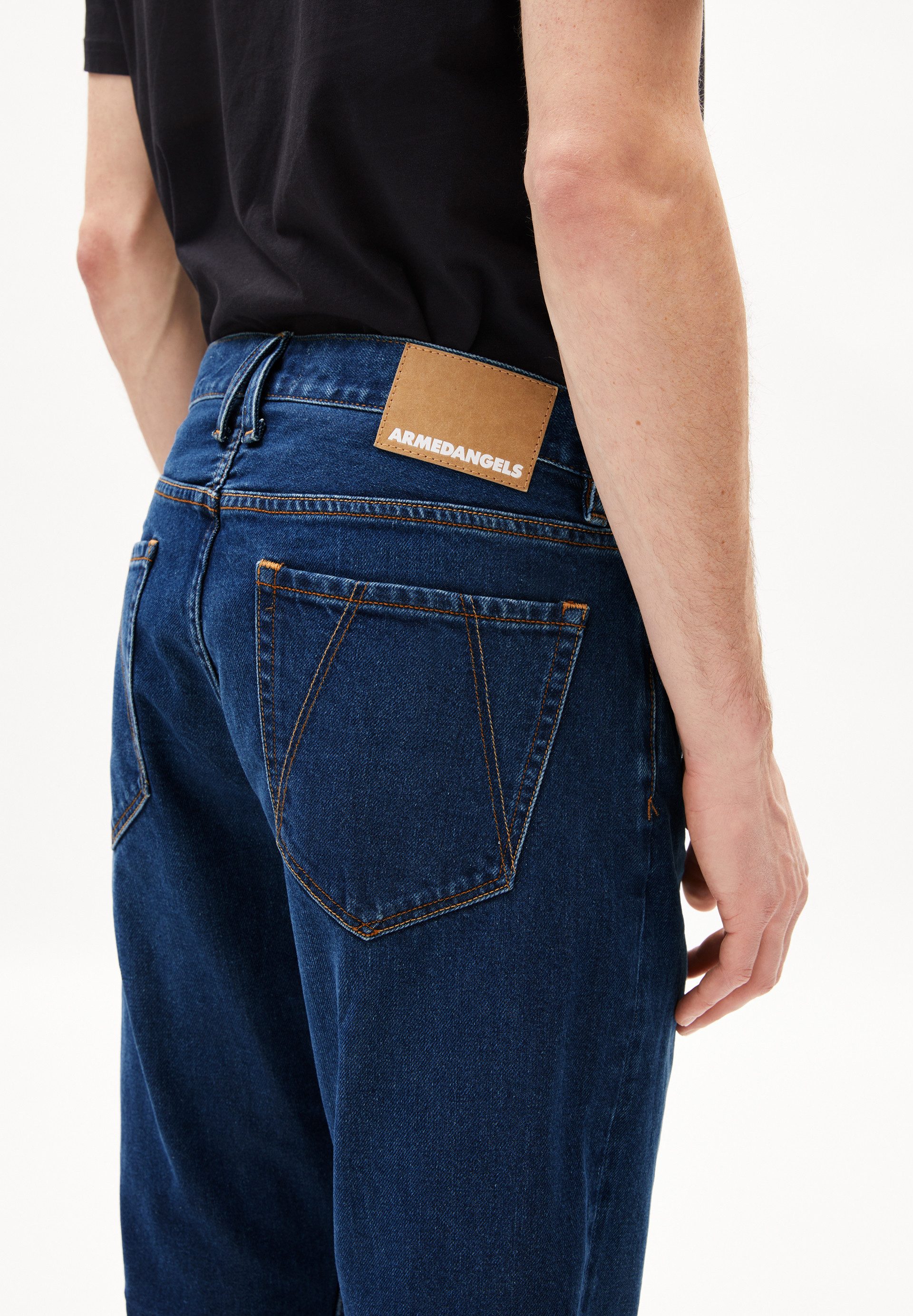 Armedangels Straight-Jeans DYLAANO Slim Straight Jeans recycelte Baumwolle (Non-Stretch, Regular Fit) Mid waist