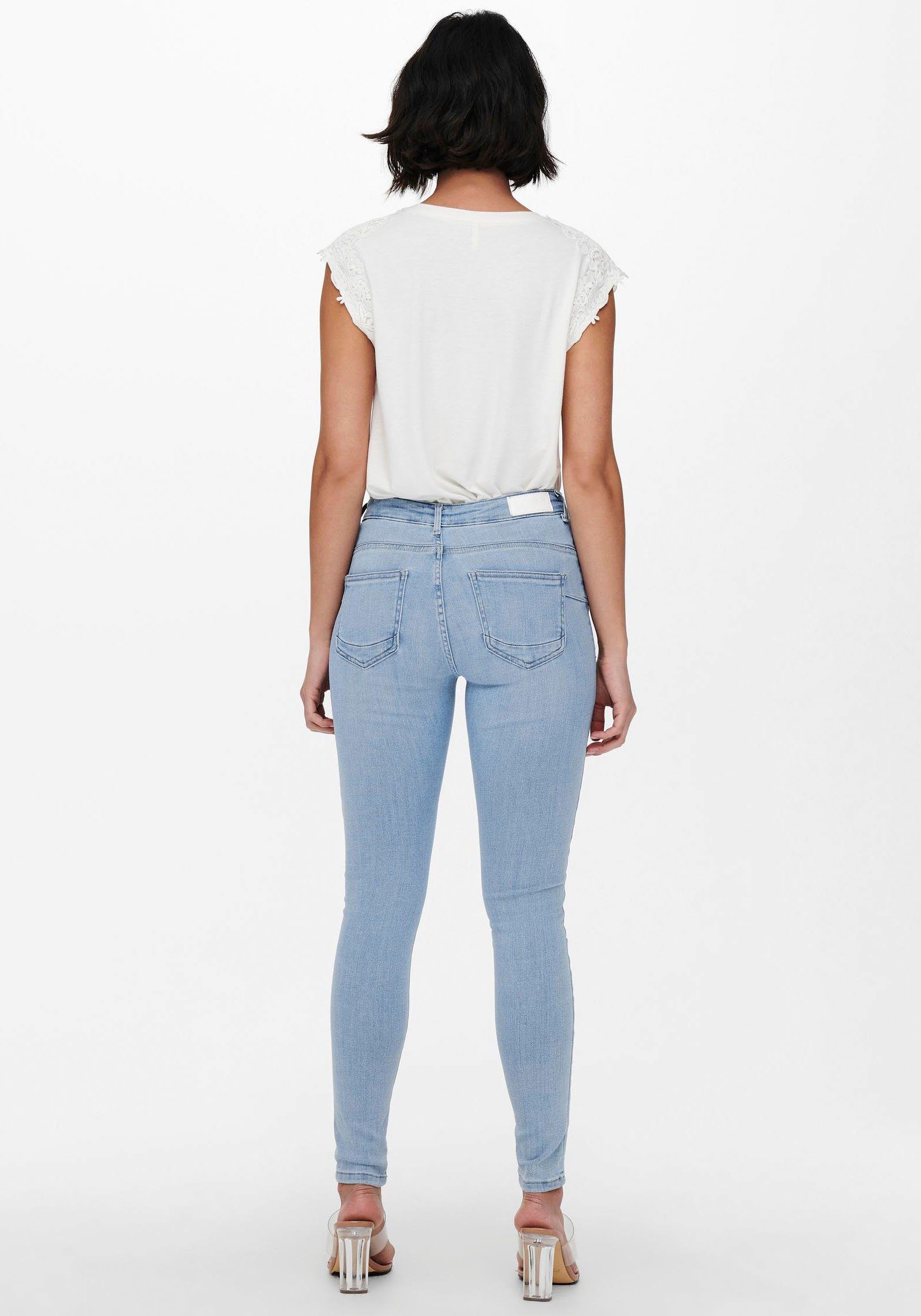 ONLY Skinny-fit-Jeans ONLPOWER MID PUSH UP günstig online kaufen