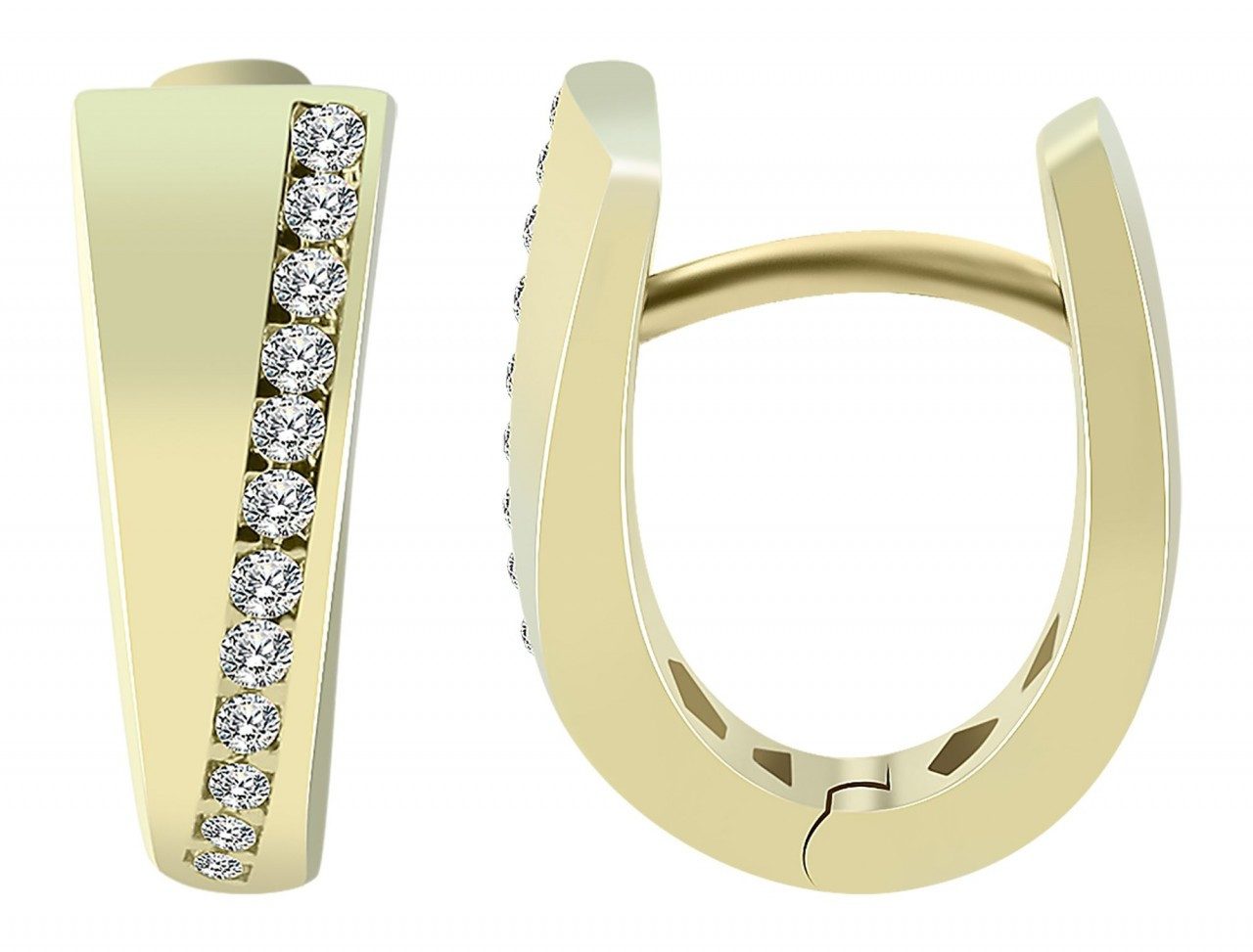Adelia´s Paar Creolen Neuheit 2025 - Damen Creolen aus Gold 333 und Zirkoni günstig online kaufen