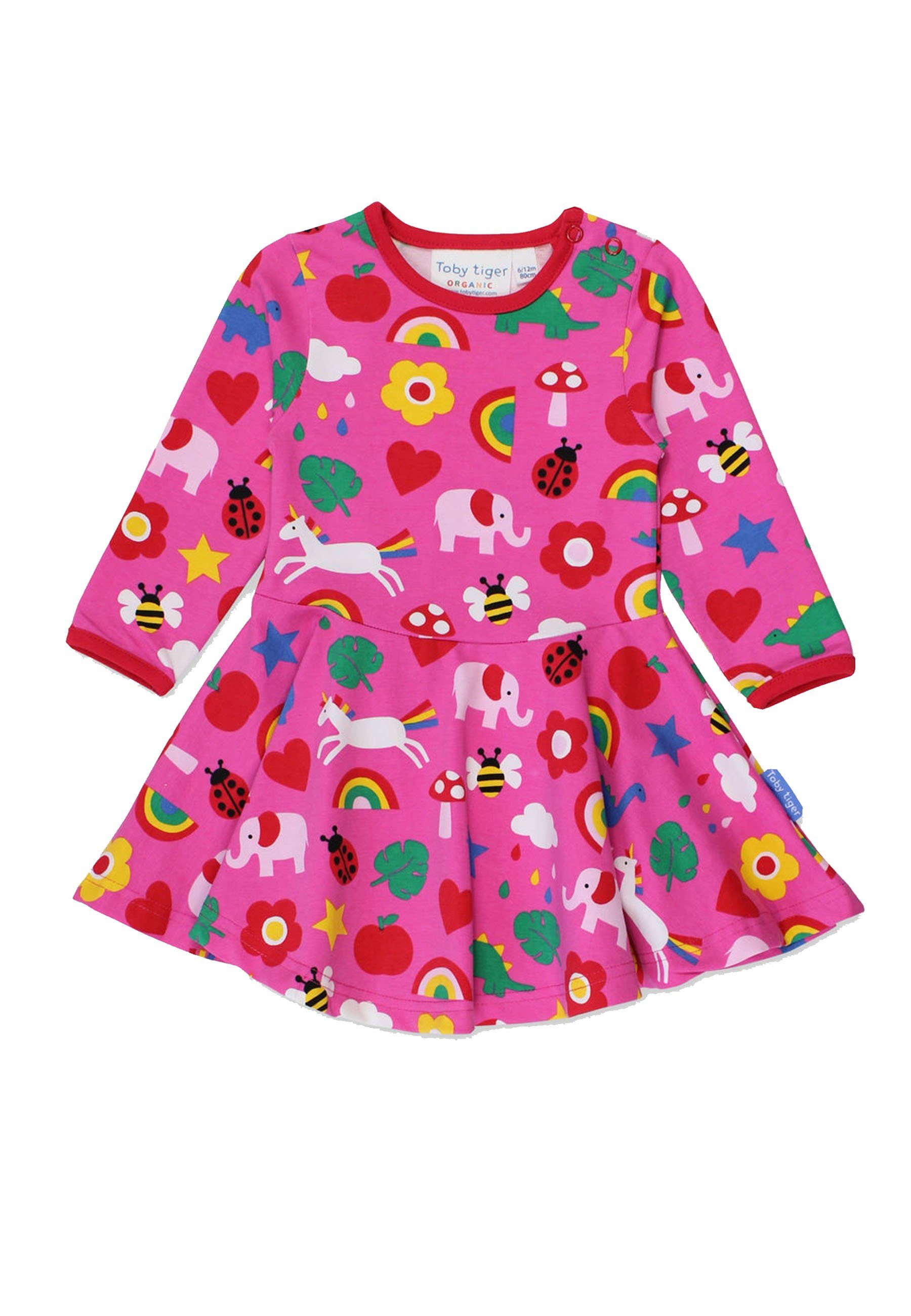 Print Shirtkleid Kleid Toby Skater mit Spielzeug Tiger