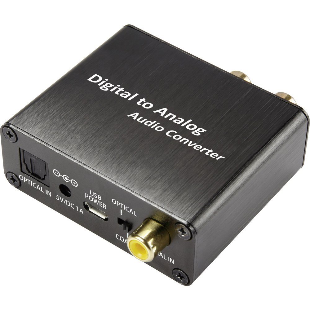 SpeaKa Professional Audio Konverter [Toslink, Cinch-Digital - Cinch,  Klinke] unidirektiona Audio-Adapter