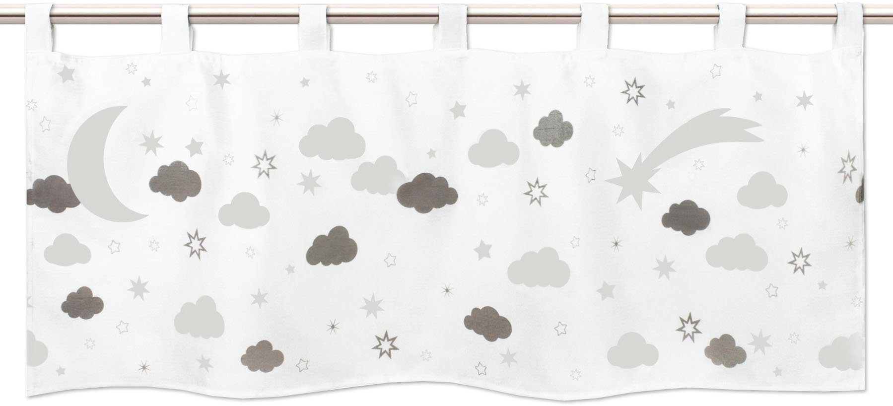 Delindo Lifestyle Scheibengardine MONACO (1 St), Schlaufen, blickdicht, Leu günstig online kaufen