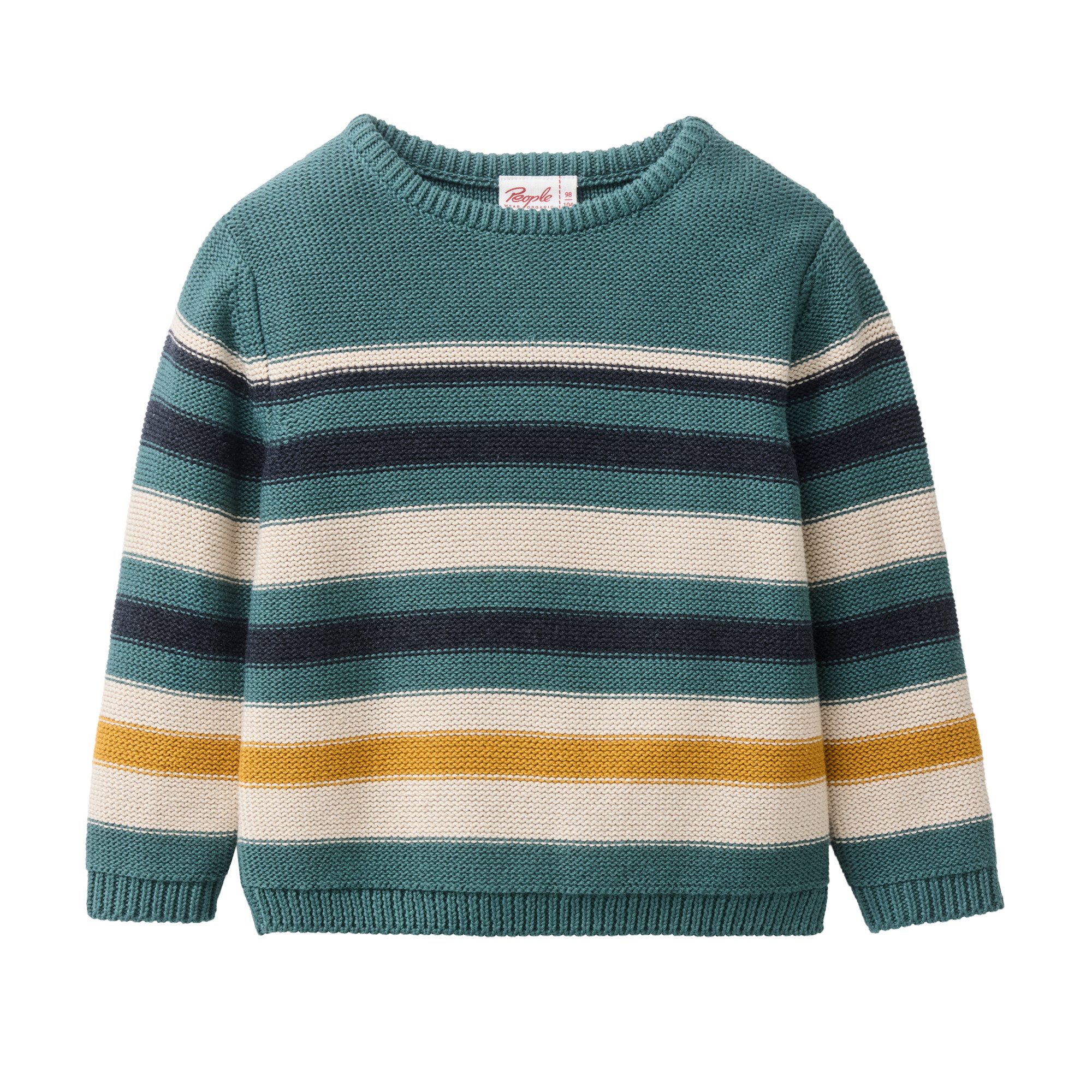 People Wear Organic Strickpullover, bunt geringelt günstig online kaufen