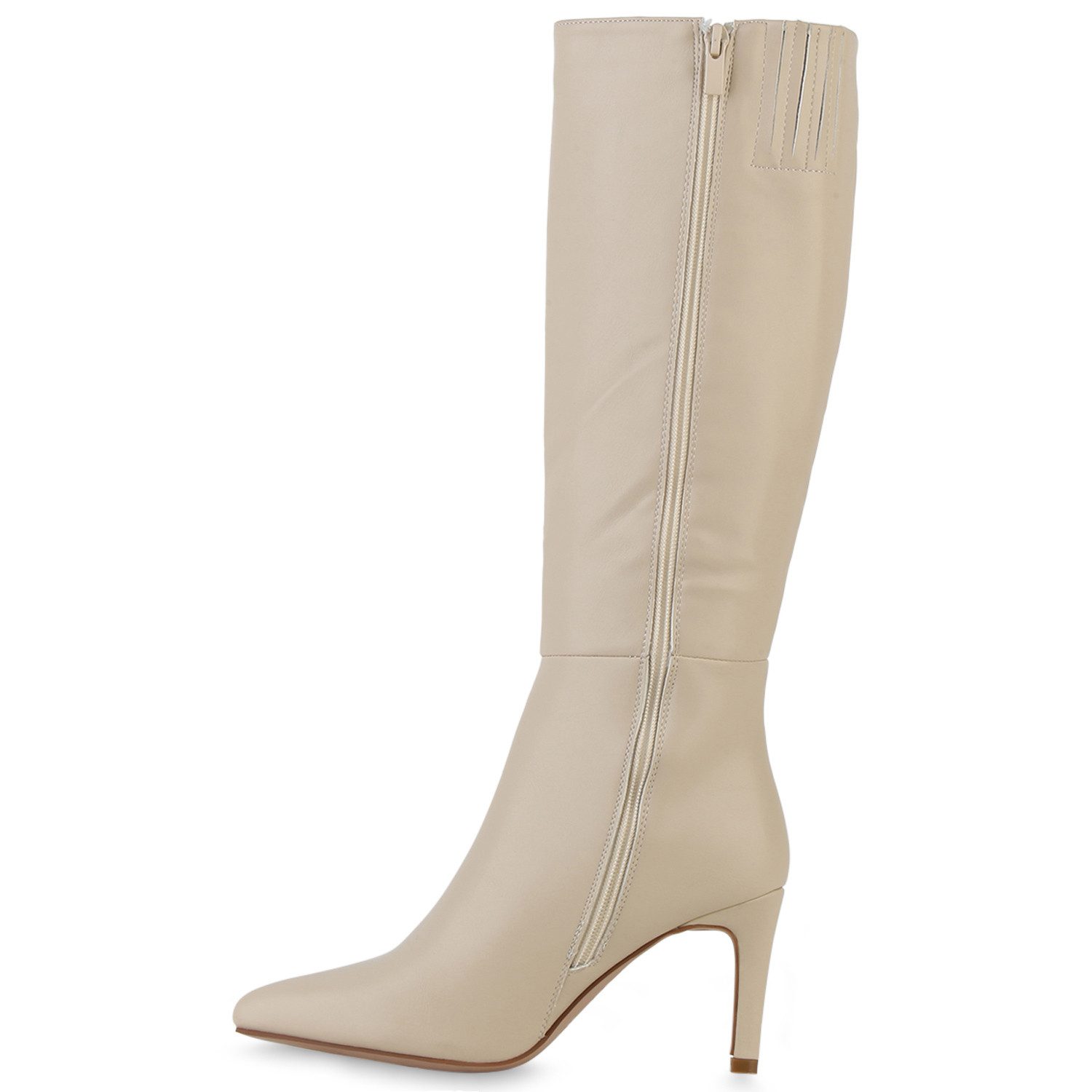 VAN HILL 839876 Stiefel Damen Leicht Gefütterte Klassische Stiefel Spitze Basic