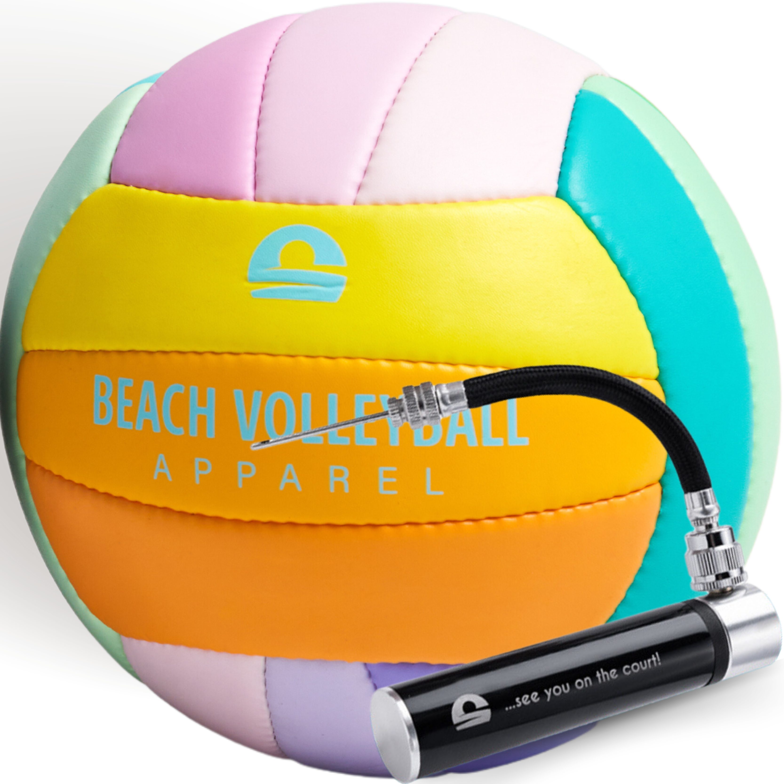 Beach Volleyball Apparel Beachvolleyball Offizieller Beachvolleyball - robust, weich, wasserdicht, handgenäht, handgenäht, einzeln aufgepumpt und getestet