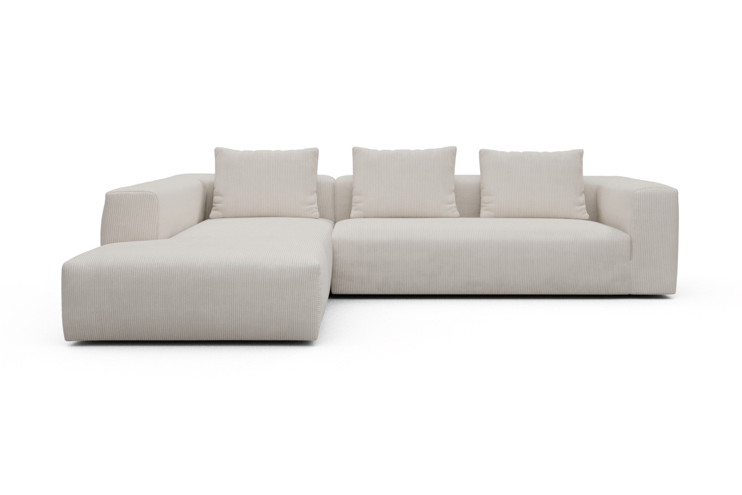 moebelfaktor Ecksofa Fred Relax-Ecke links mit 2,5-Sitzer, Modular, tief, komfortabel, breite Armlehnen