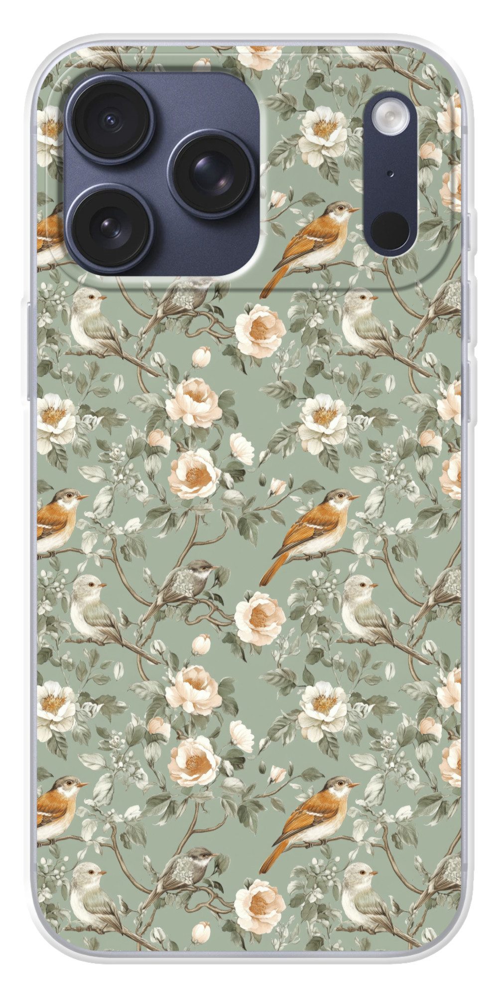 MuchoWow Handyhülle für Apple iPhone 17 Pro Max Rosa - Vögel - Farbenfroh, Smartphone-Bumper, Print, Handy Schutzhülle Dünn