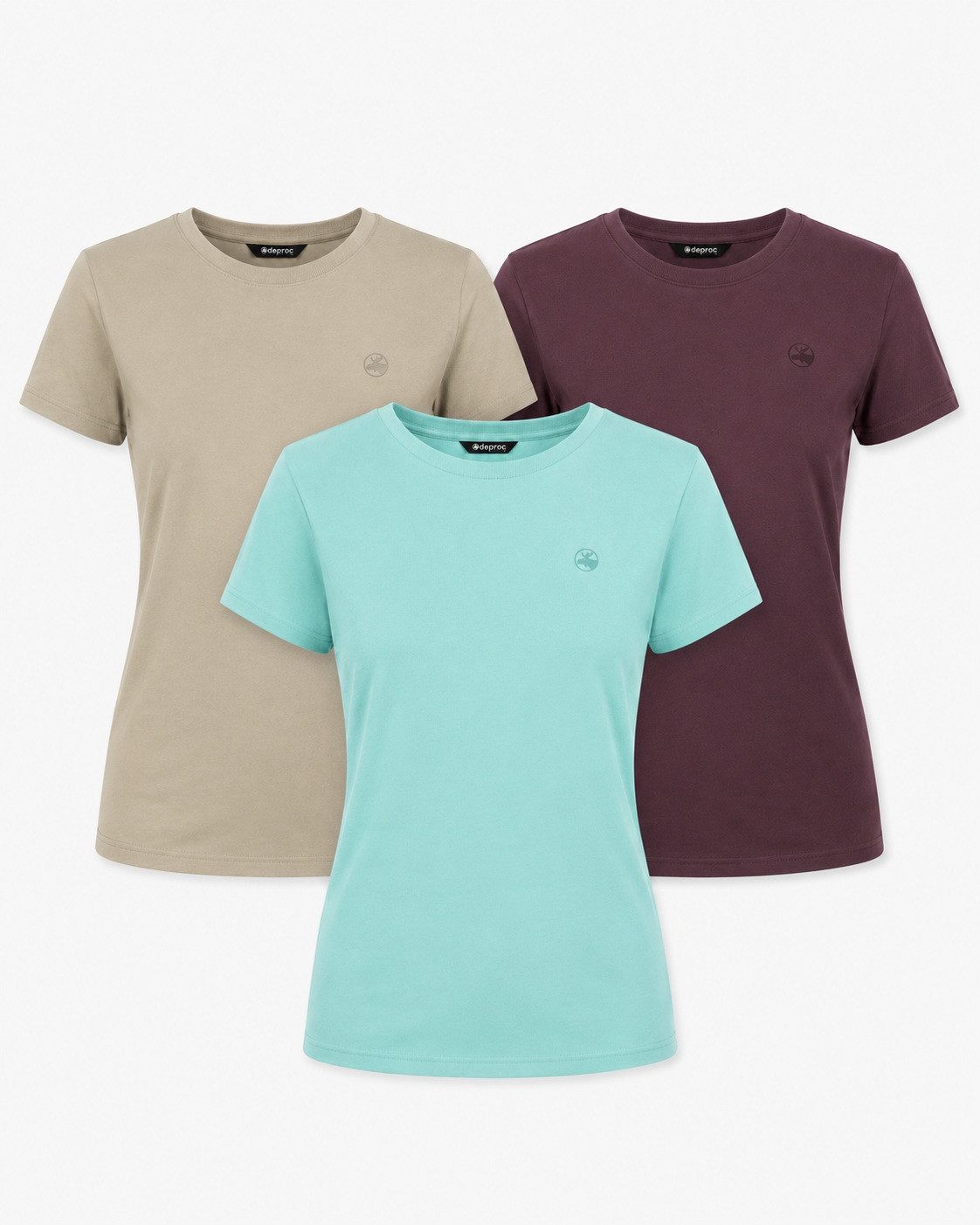 DEPROC Active T-Shirt LAGUN WMS 3er-Pack