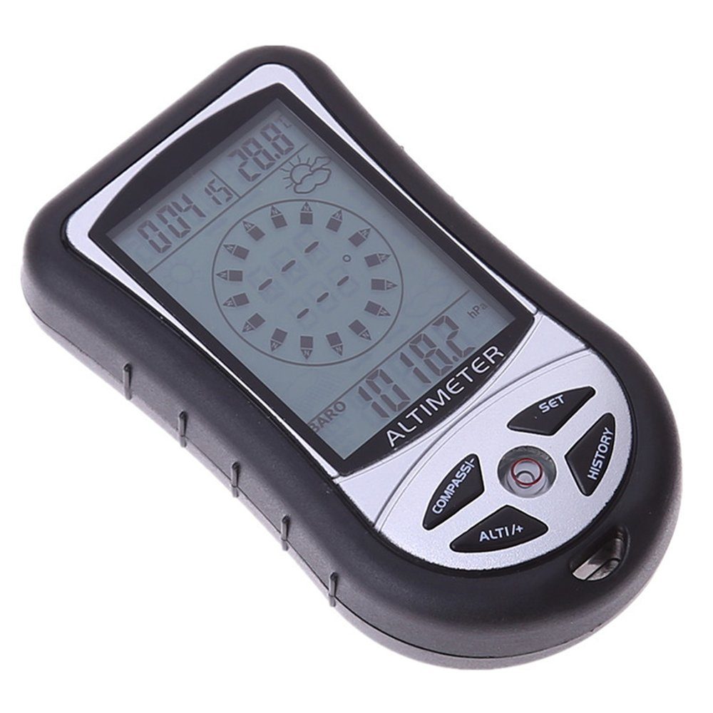 GelldG Kompass Handheld Höhenmesser Thermometer Elektronische Kompass