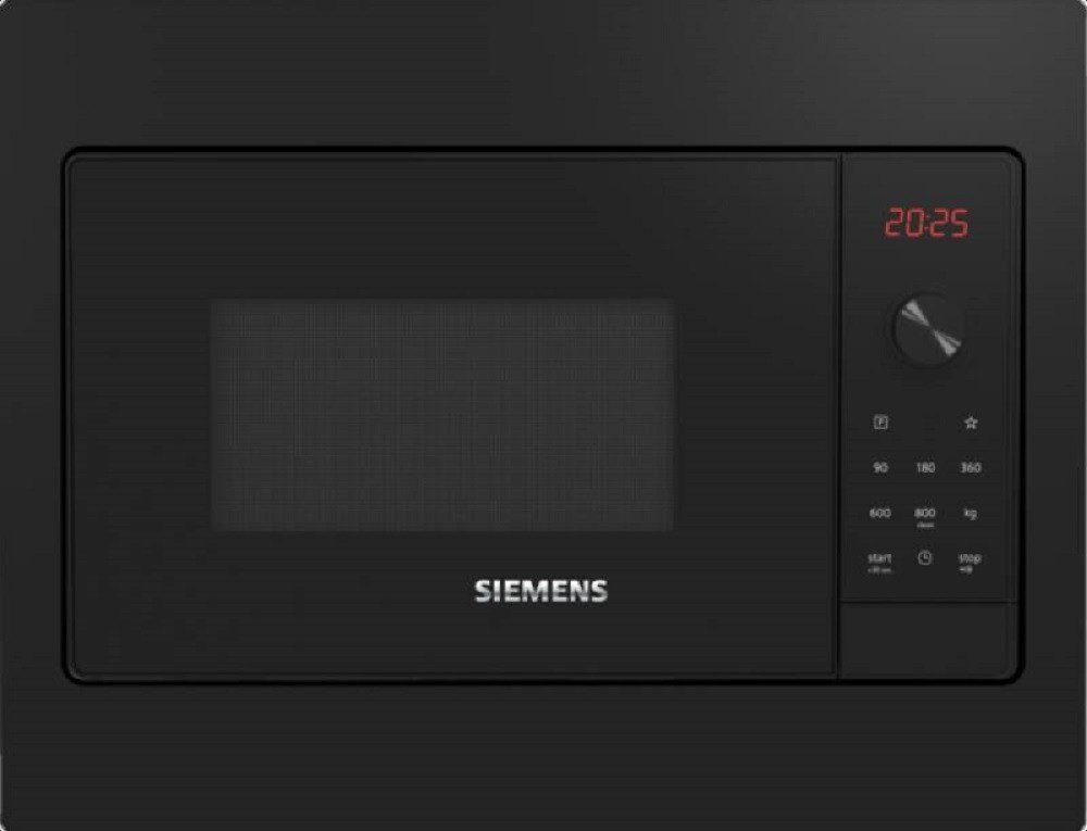 SIEMENS Einbau-Mikrowelle BF523LMB3, Mikrowelle, 20 l, Quick Start, Automatikprogramme, humidClean Plus