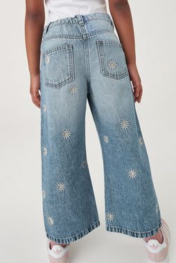 Next Weite Jeans Jeans mit weitem Bein und Blumenstickereien (1-tlg)