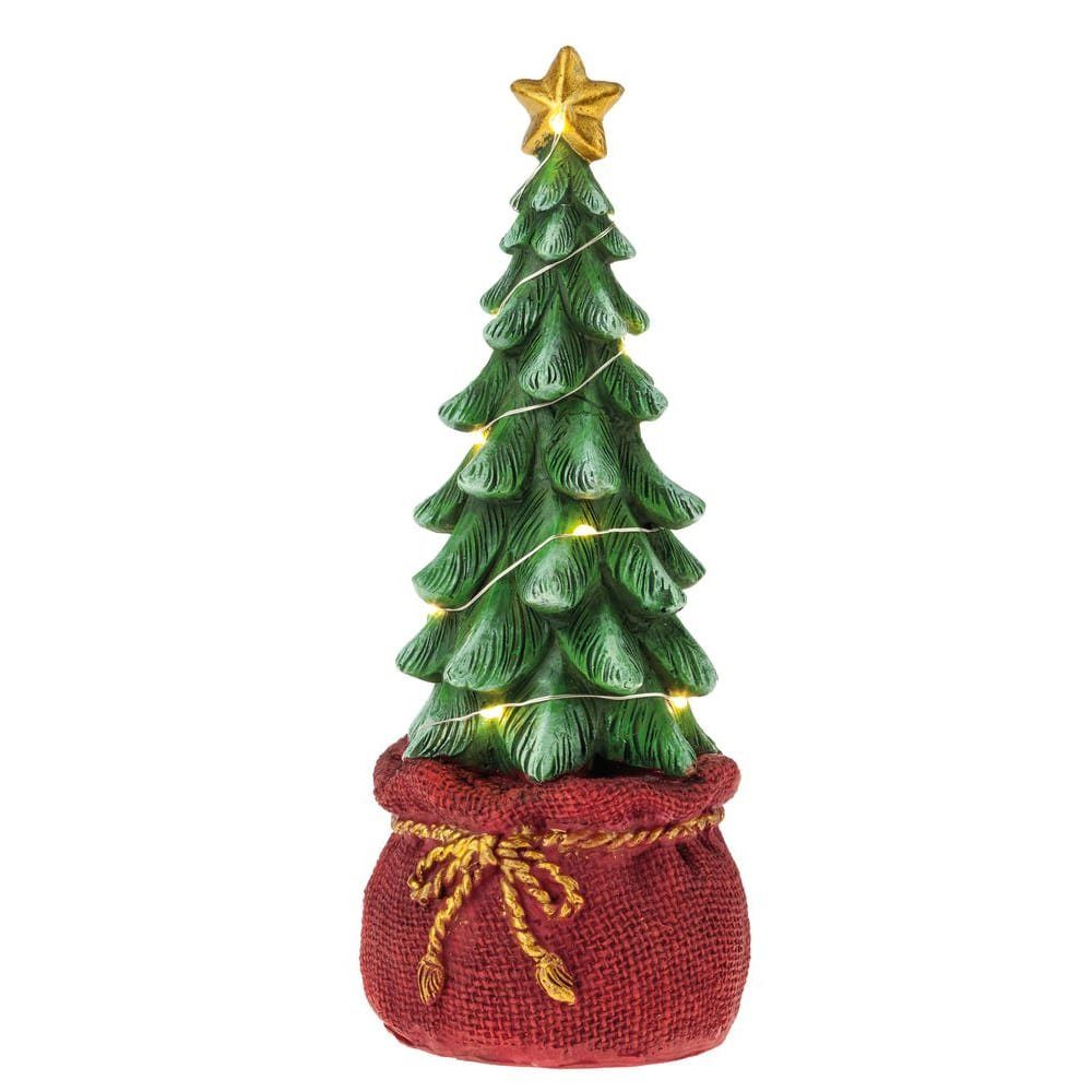 Weihnachtsdeko LED-Weihnachtsbaum St) (1 & Dekofigur Poly cm matches21 bunt 23 HOBBY HOME Dekofigur