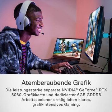 Dell mit Kupferrohren und großen Lüftungsschlitzen Gaming-Notebook (Intel 11800H, GeForce RTX 3060, 512 GB SSD, 16GB RAM,FHD,Leistung Kühlung,Blaulichtreduzierung, HDR & Bildqualität)