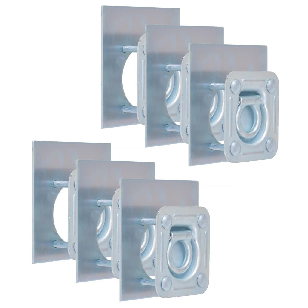 vidaXL Кулон Zurrösen für Кулон 6 Stk. Verzinkter Stahl 2000 kg, 6-tlg.