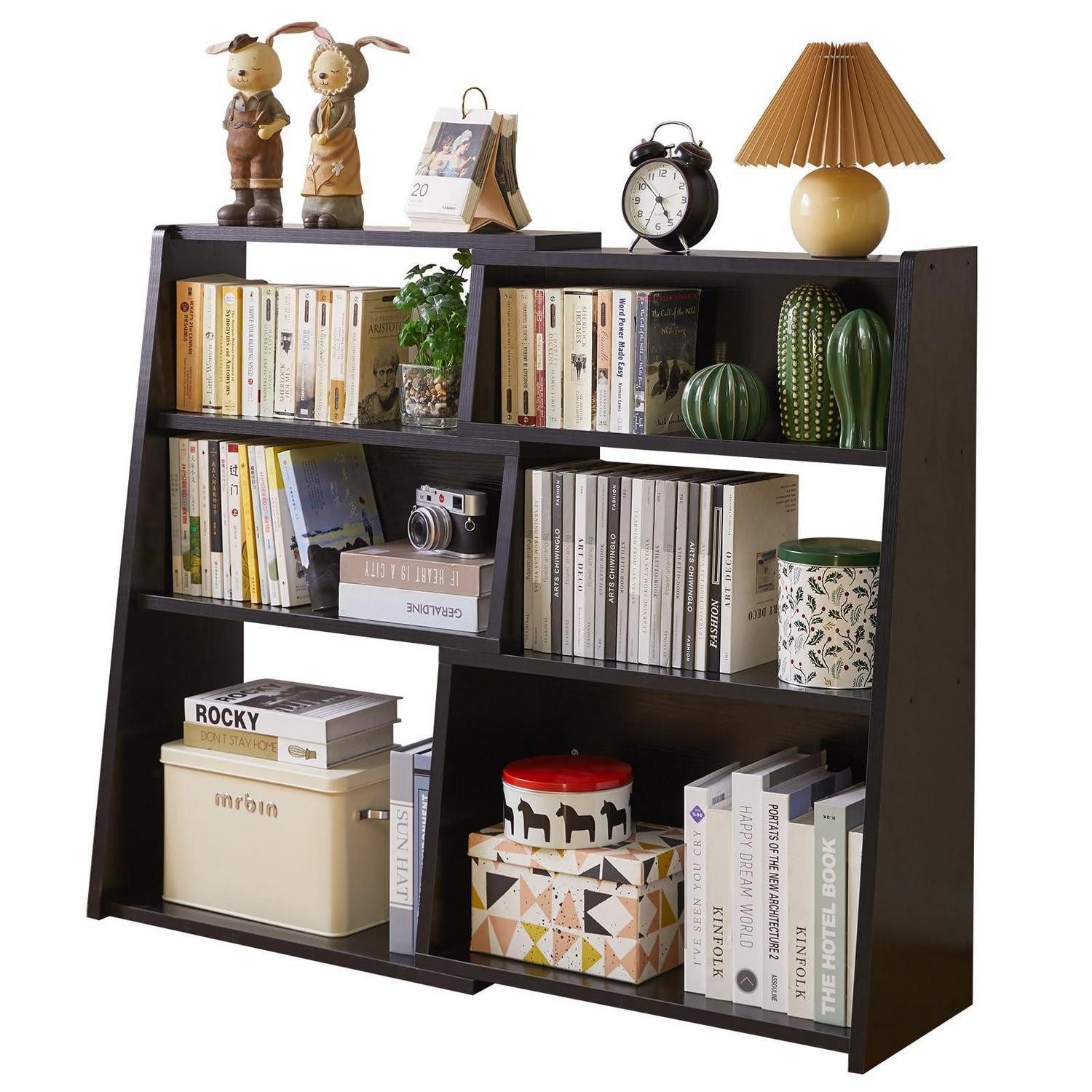 LuxusKollektion Bücherregal Ausziehbares Bücherregal Schwarz 3 Ebenen, 1-tlg.