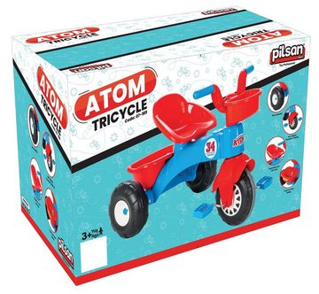 Pilsan Dreirad Dreirad Atom 07169, abnehmbarer Sitz, zwei Kunststoffkörbe