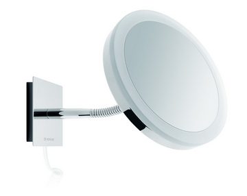 Nicol Kosmetikspiegel Sara, Kosmetikspiegel mit LED-Tageslichtbeleuchtung, 5-fach Vergrößerung, Schwanenhals