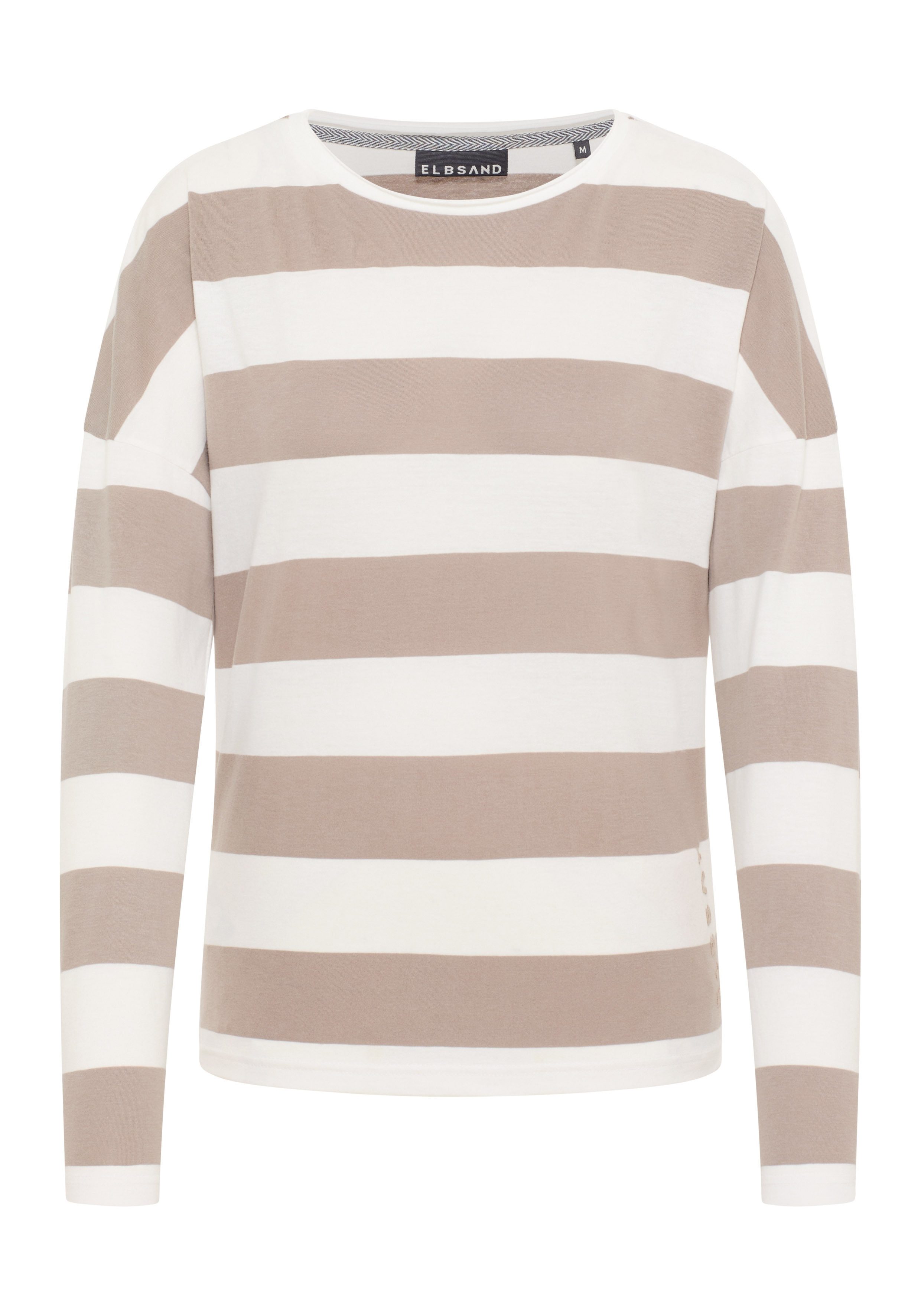 Elbsand Langarmshirt Milia breiter Ausschnitt, locker geschnitten