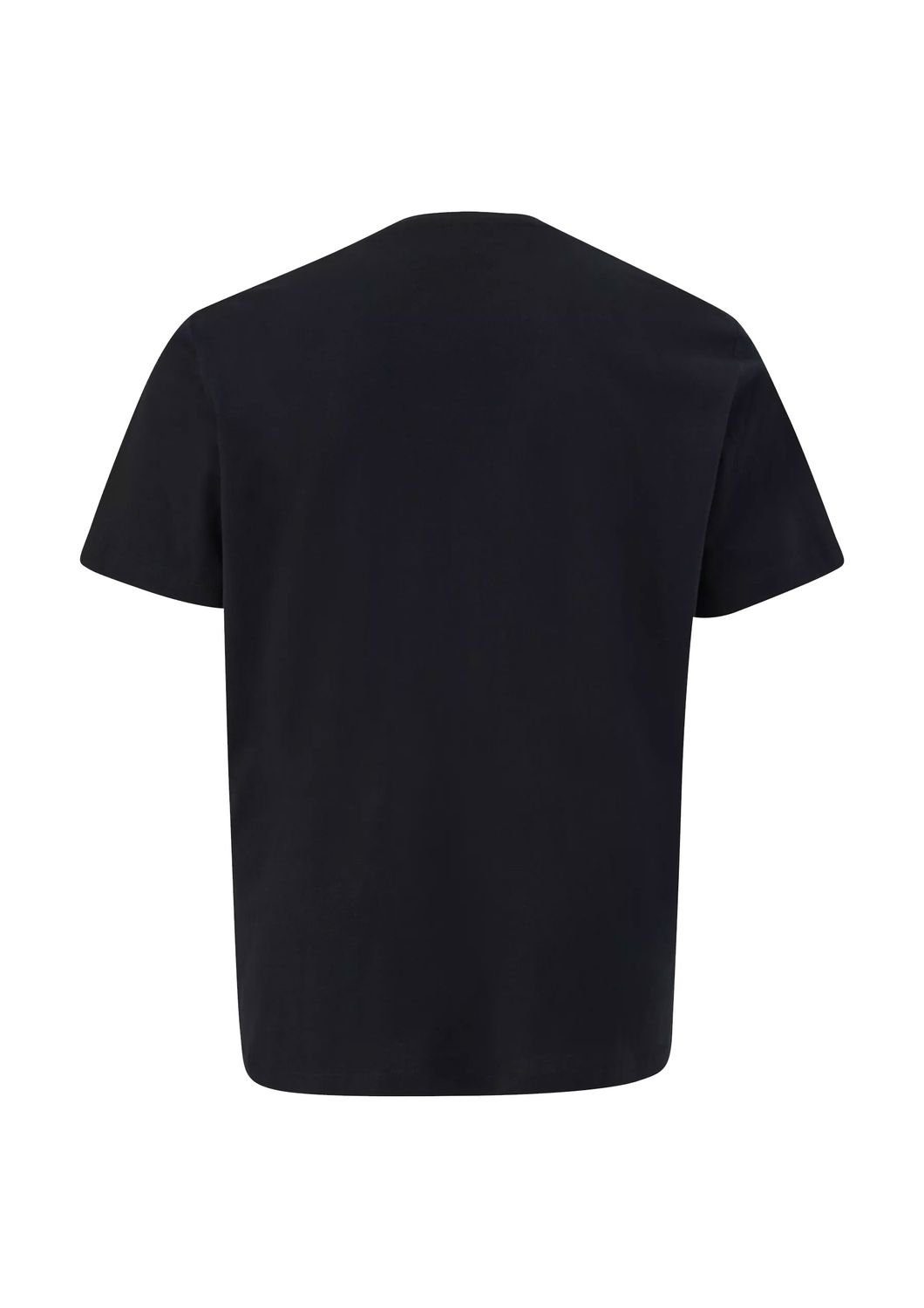 Pack im Schwarz Logo-Aufdruck, Big (2-tlg) kurzarm, Rundhals, 2er T-Shirt s.Oliver Size