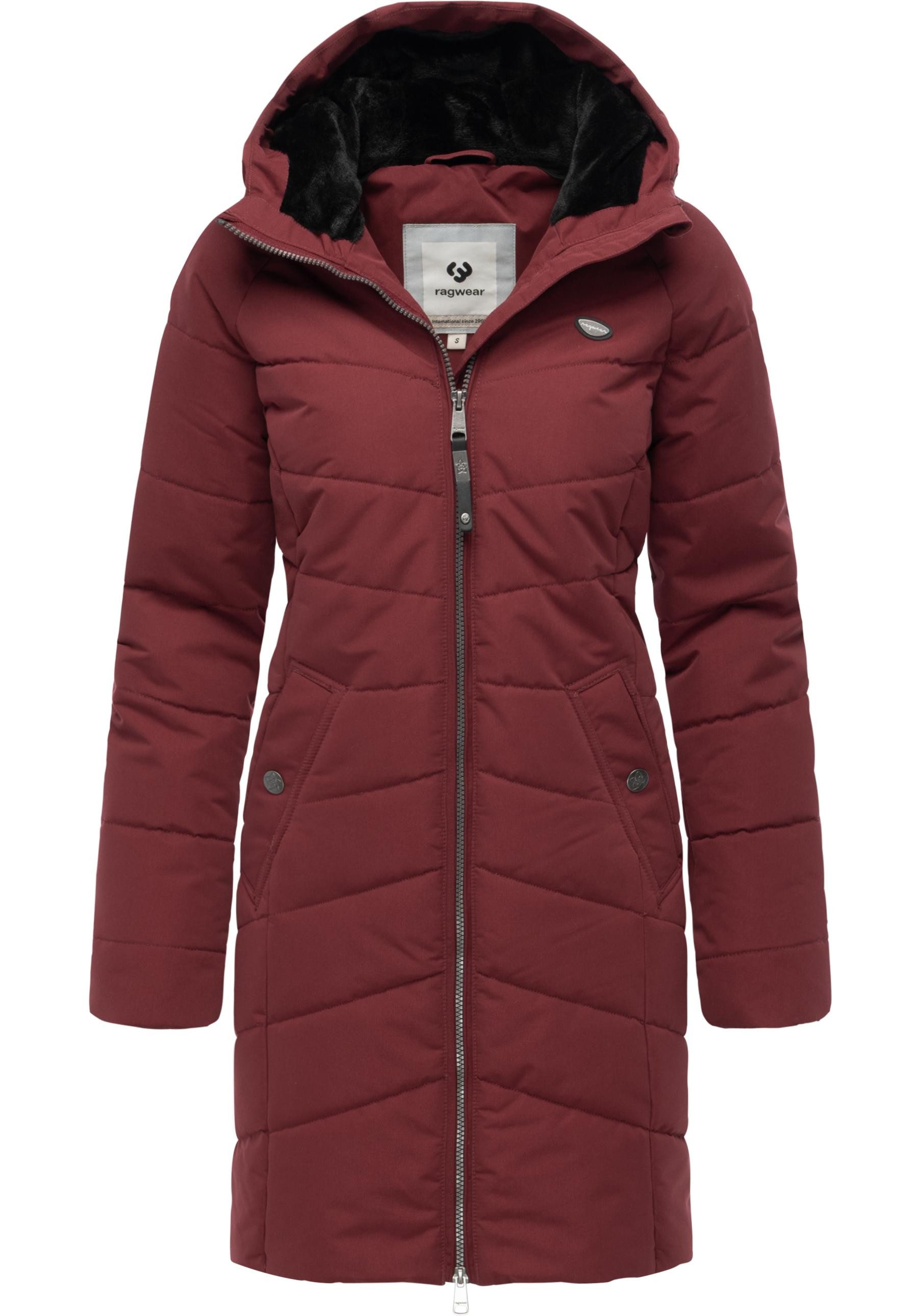 Ragwear Wintermantel Noita YOUMODO Winter Steppmantel mit Kapuze