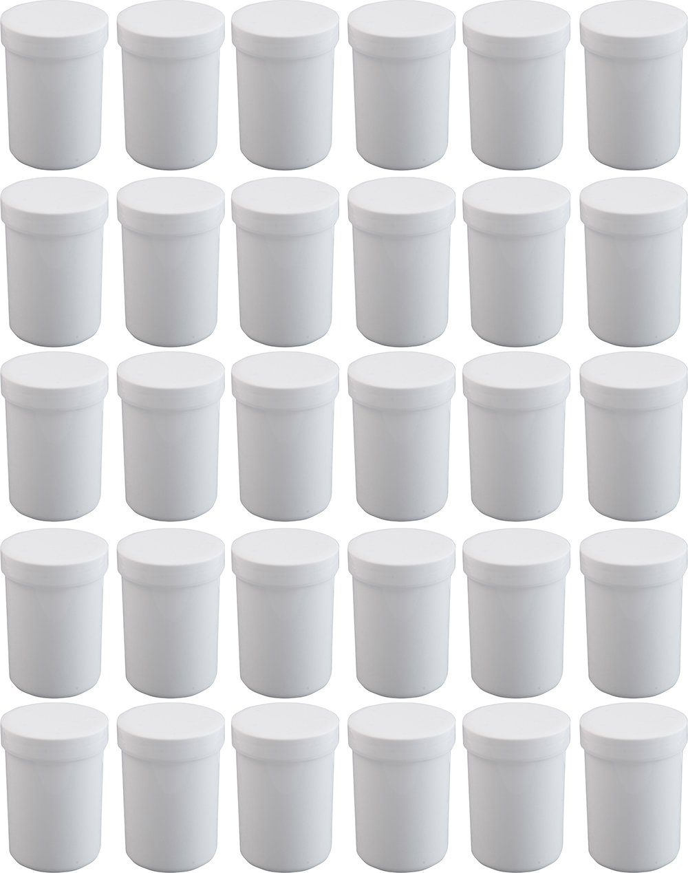 Doserie Kuhn Dose für Salben, Cremes oder Kleinigkeiten (Füllvolumen 75 ml (hoch), Höhe 65 mm, 30 St., Salbendosen mit passenden Deckeln), Cremedose, Schraubdose