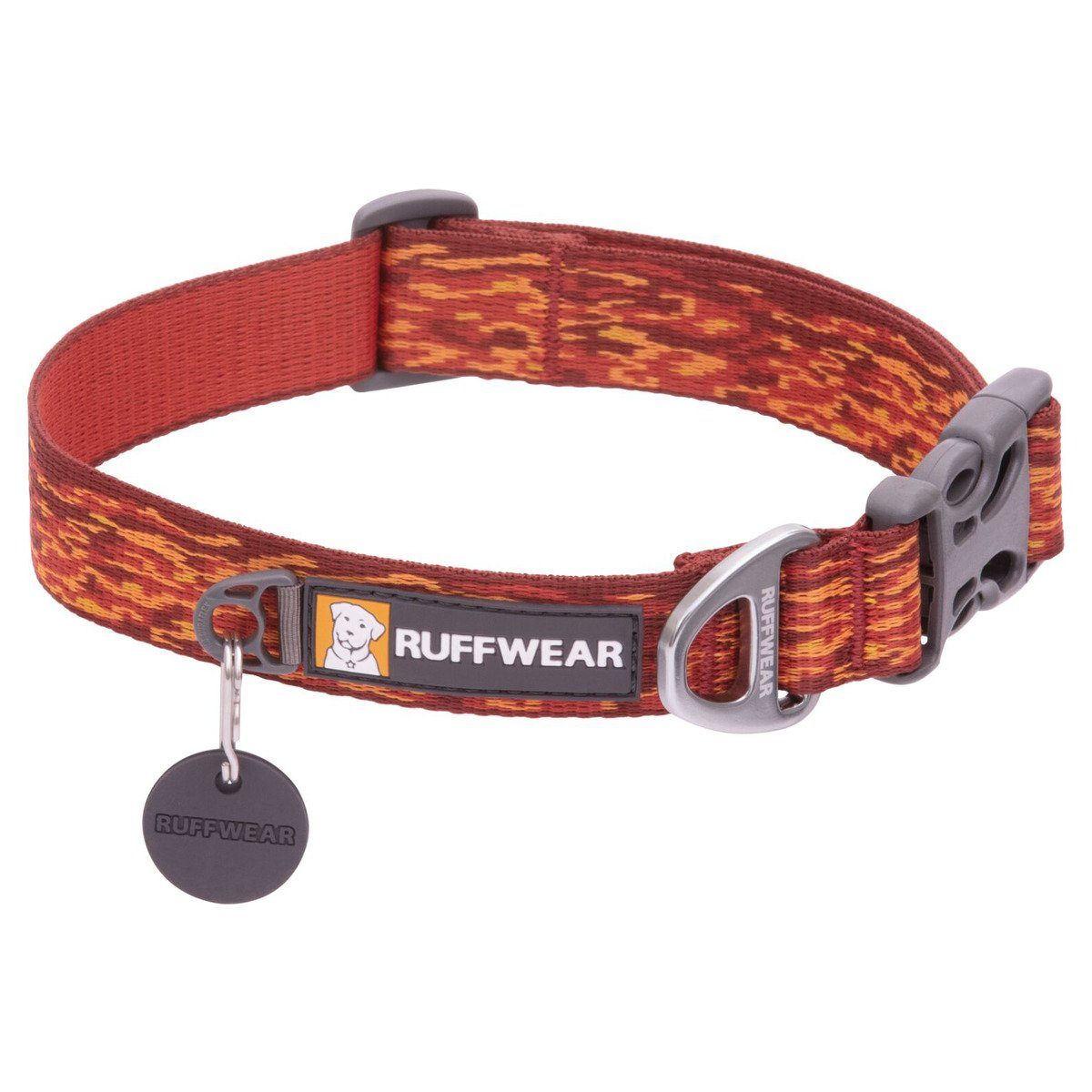 Ruffwear Hunde-Halsband Hundehalsband Flat Out Collar Ember Distortion