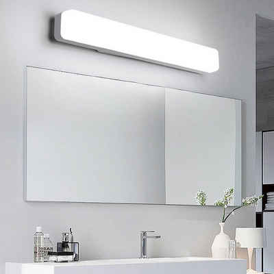 iscooter LED Spiegelleuchte 18W Badlampe Spiegellampe badezimmer 40cm, Kaltweiß, IP44, Spiegelleuchte für Badzimmer und Wandbeleuchtung