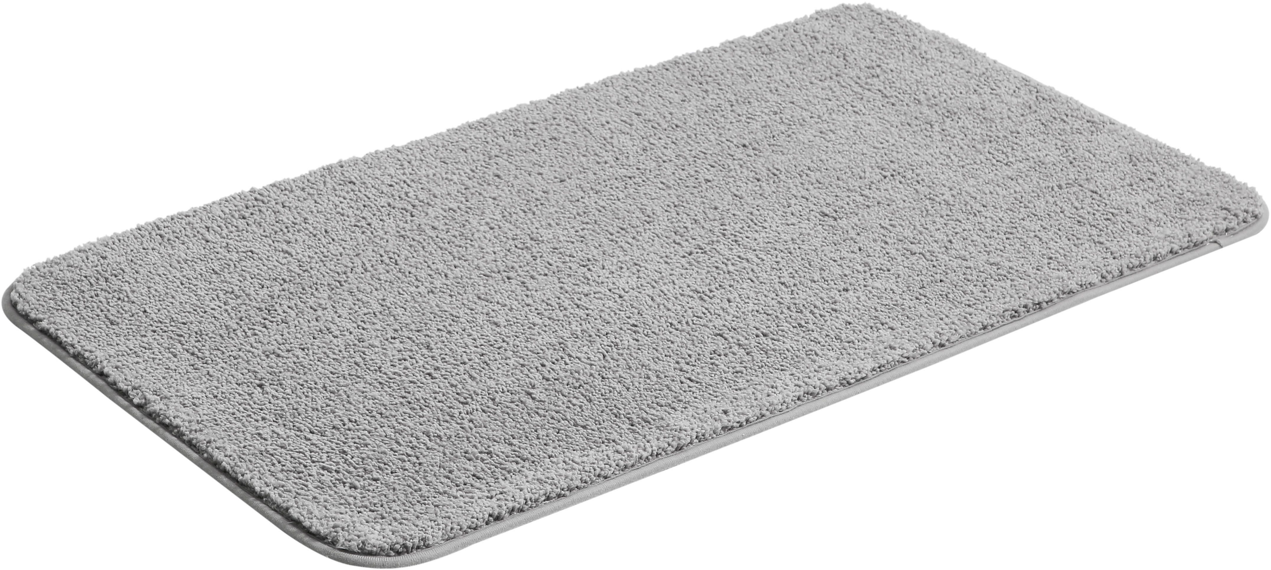 OTTO home Badematte Regona, Badteppich, Badvorleger, Badezimmer Teppich, Höhe 15 mm, rutschhemmend beschichtet, schnell trocknend, strapazierfähig, fußbodenheizungsgeeignet, Polyester, rechteckig, Uni Farben, besonders weich, als rechteckig und halbrund erhältlich