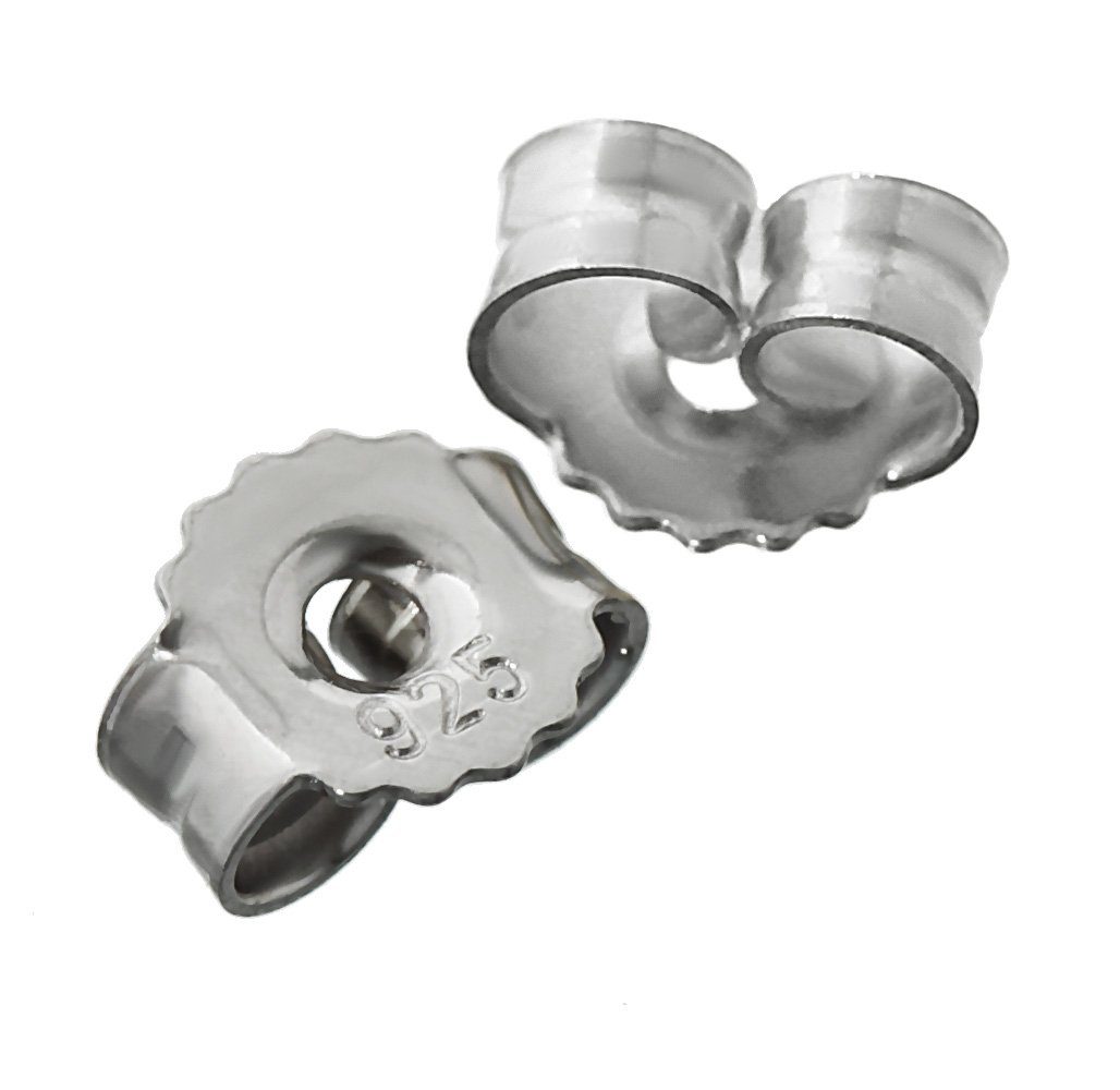 NKlaus Ohrstecker-Verschluss 3paar 925er Sterlingsilber Rhodiniert günstig online kaufen