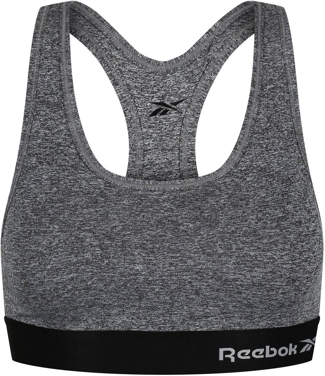 Reebok Bustier "Simone" breite Träger, ohne Verschluss, bequem, basic, ohne Bügel, mit Logo