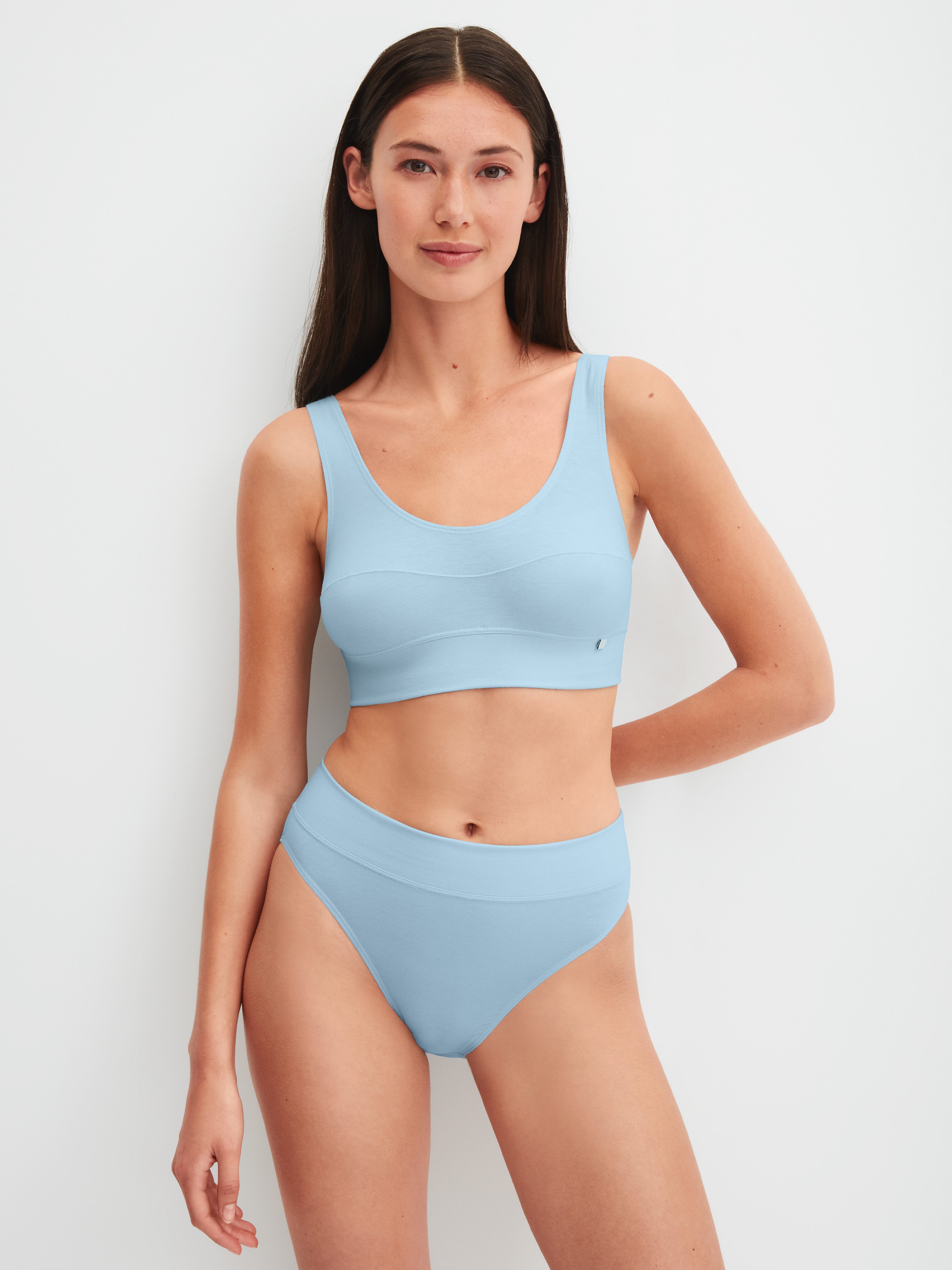 CALIDA Bustier Elastic breites Unterbrustband, ohne Bügel, Baumwollmischung