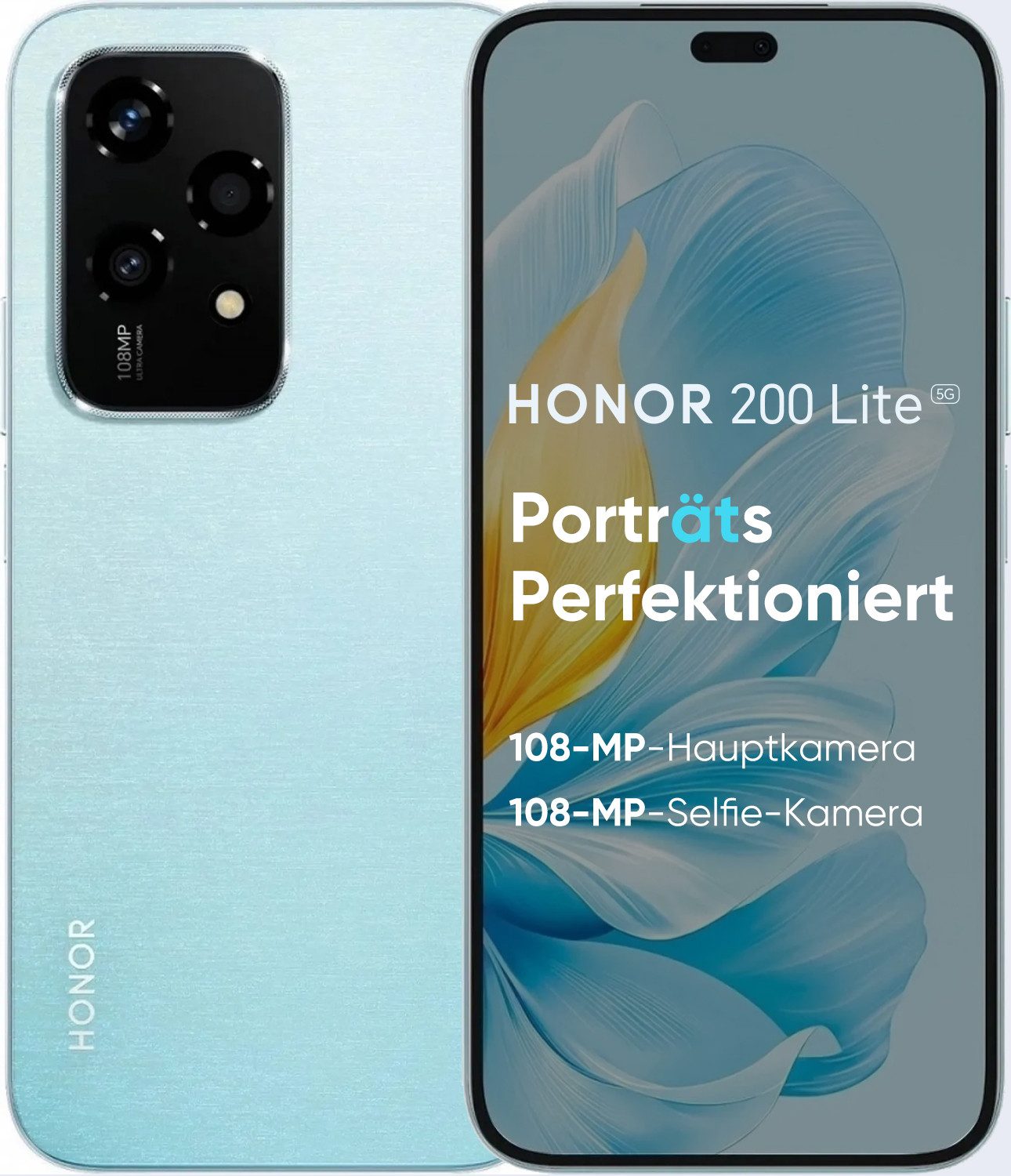 Honor HONOR 200 Lite 5G Handy, 8+256GB, 4500mAh/Dual SIM/NFC/GPS Smartphone (6.7 Zoll, 256 GB Speicherplatz)