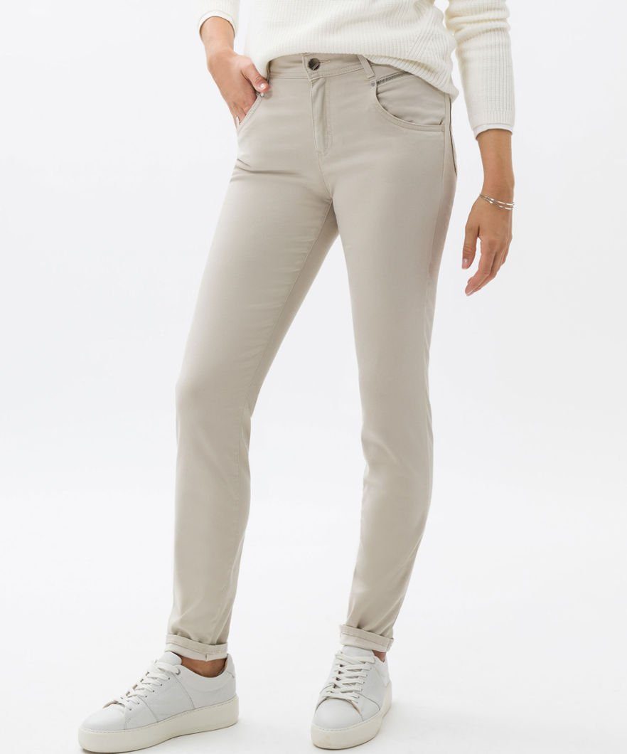 im Style Brax SHAKIRA, Five-Pocket-Hose Baumwollsatin sportiven Klassische 5-Pocket-Hose