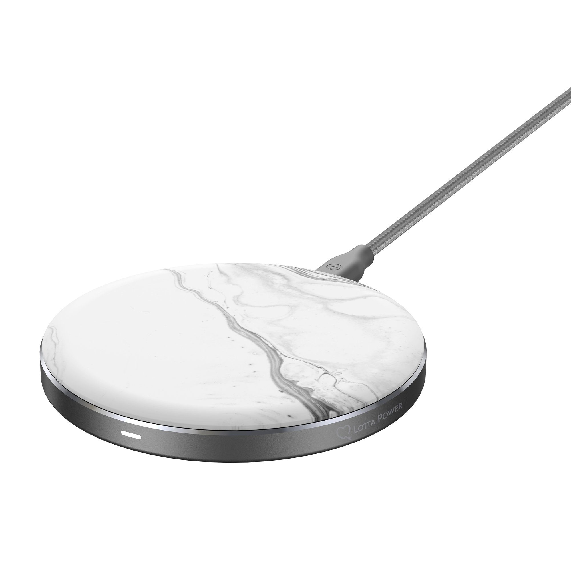 Lotta Power Ladegerät Wireless Pad Single 15W Qi-zertifiziert Marmor Wireless Charger