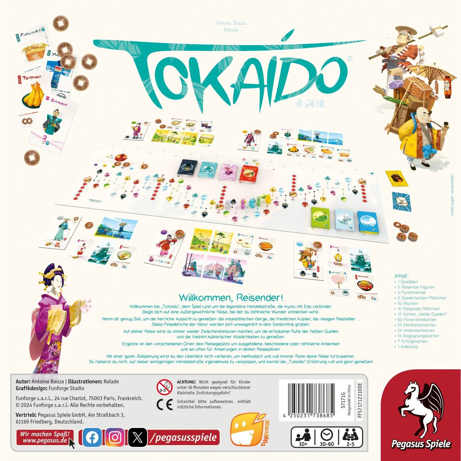 Pegasus Spiele Spiel Tokaido 10th Anniversary Edition