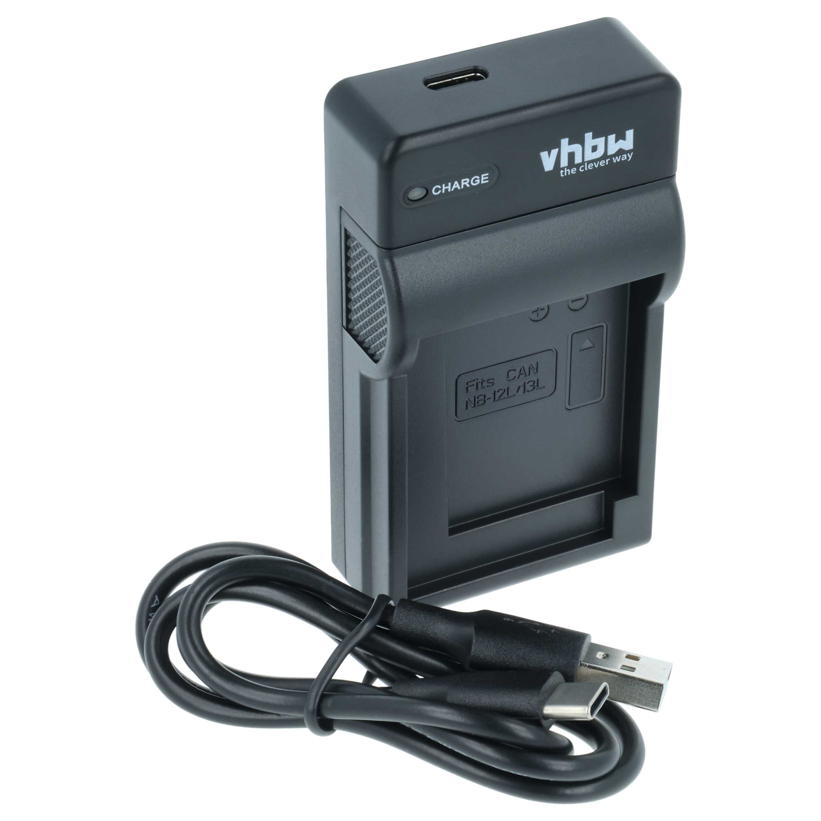 vhbw passend für Canon PowerShot SX720 HS, G7x Mark II, SX620 HS, G9X, G9X Kamera-Ladegerät (Ladestation zum Laden eines Akkus an jeder USB-Buchse z.B. am PC) – Bild 2 von 5