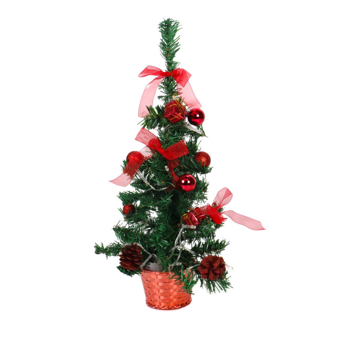 christmas gifts Künstlicher Weihnachtsbaum Christbaum Baum geschmückt, Tannenbaum, 20 LED Weihnachtsbaum