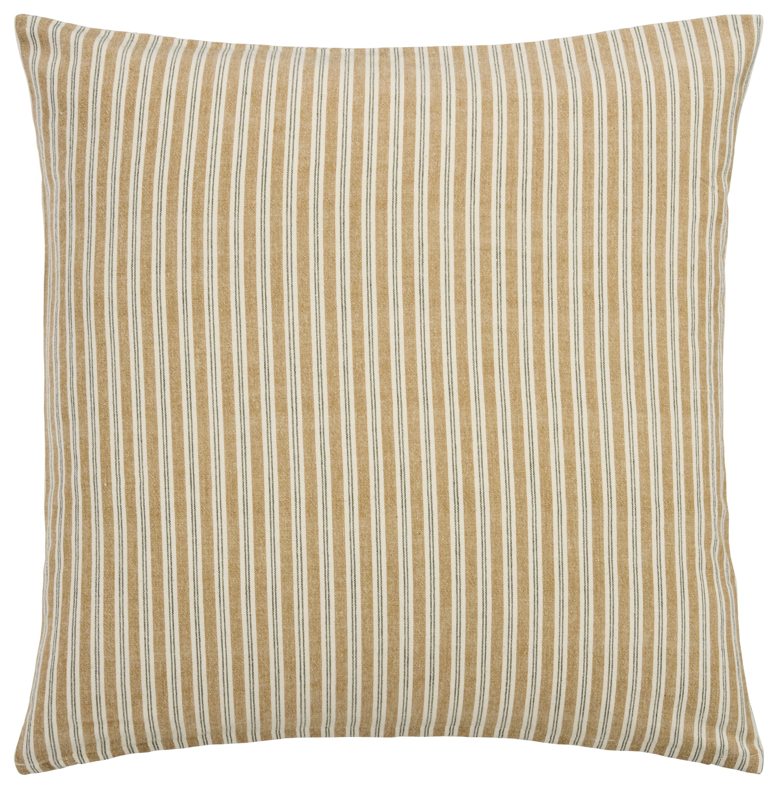 Ib Laursen Kissenbezug Ib Laursen - Kissenbezug Kissenhülle 60x60cm Weiß Gelb Grün Gestreift