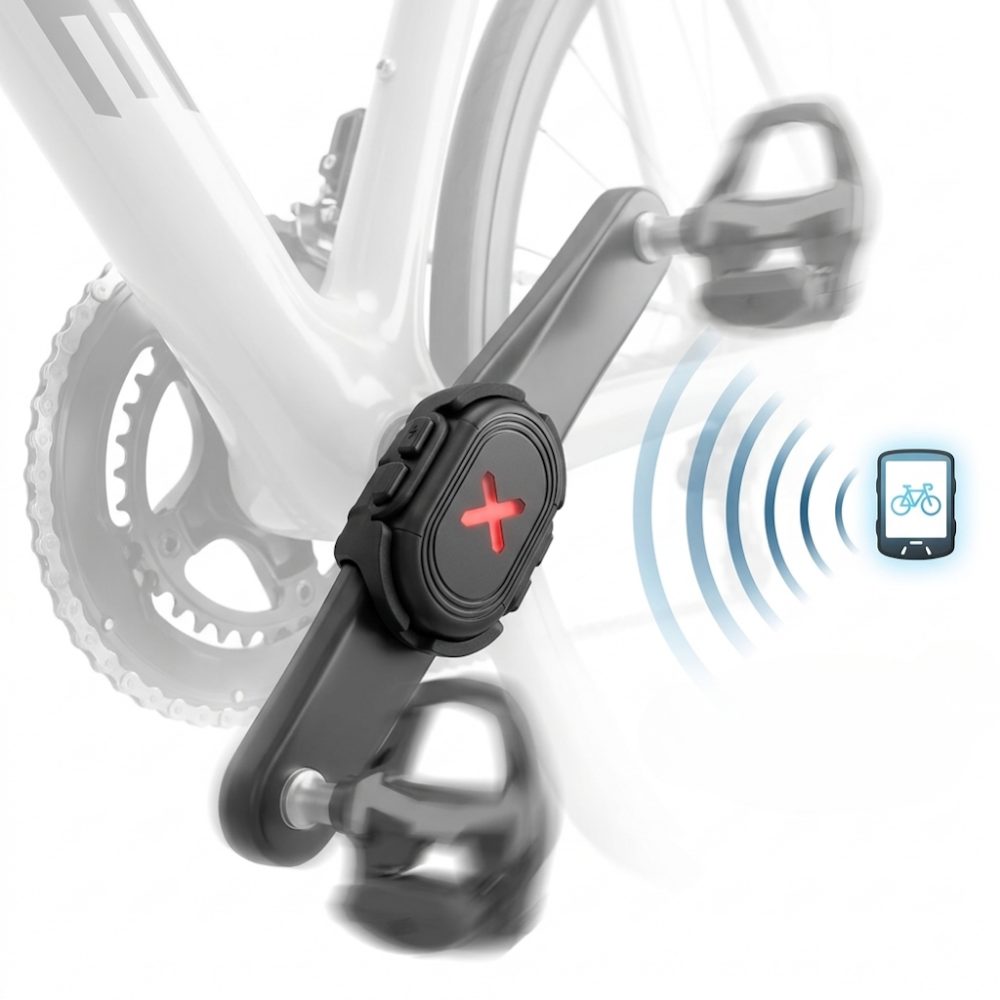Athlix Fahrradcomputer Drahtloser Geschwindigkeits- und Trittfrequenzsensor Fahrrad Computer (1-St), Geringer Energieverbrauch, Unscheinbar am Rad