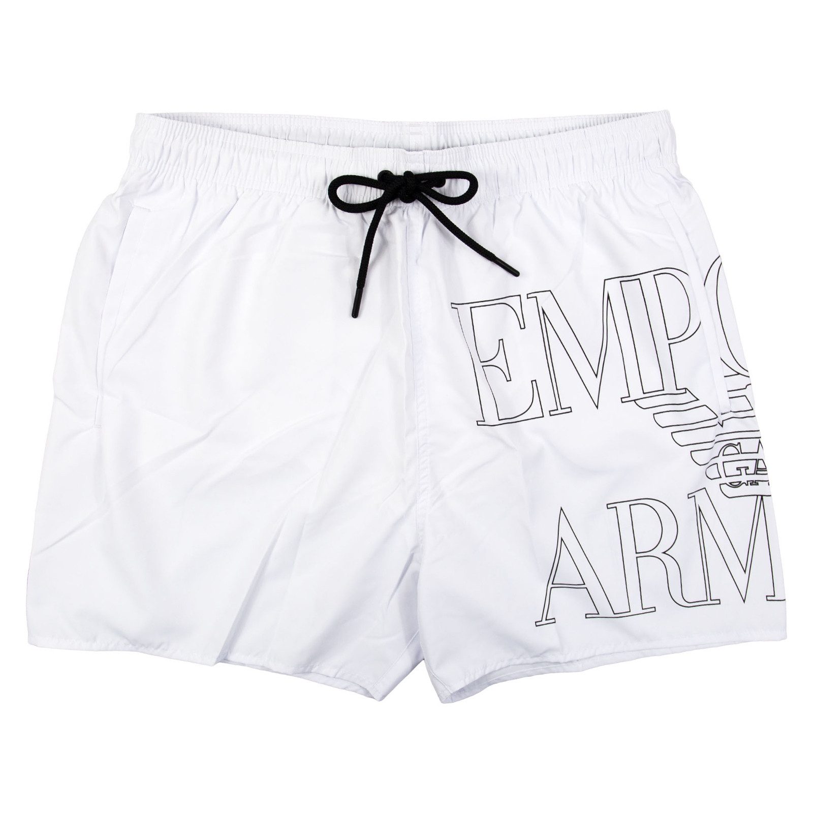 Emporio Armani Badehose Boxer Beachwear mit großem Logoprint günstig online kaufen