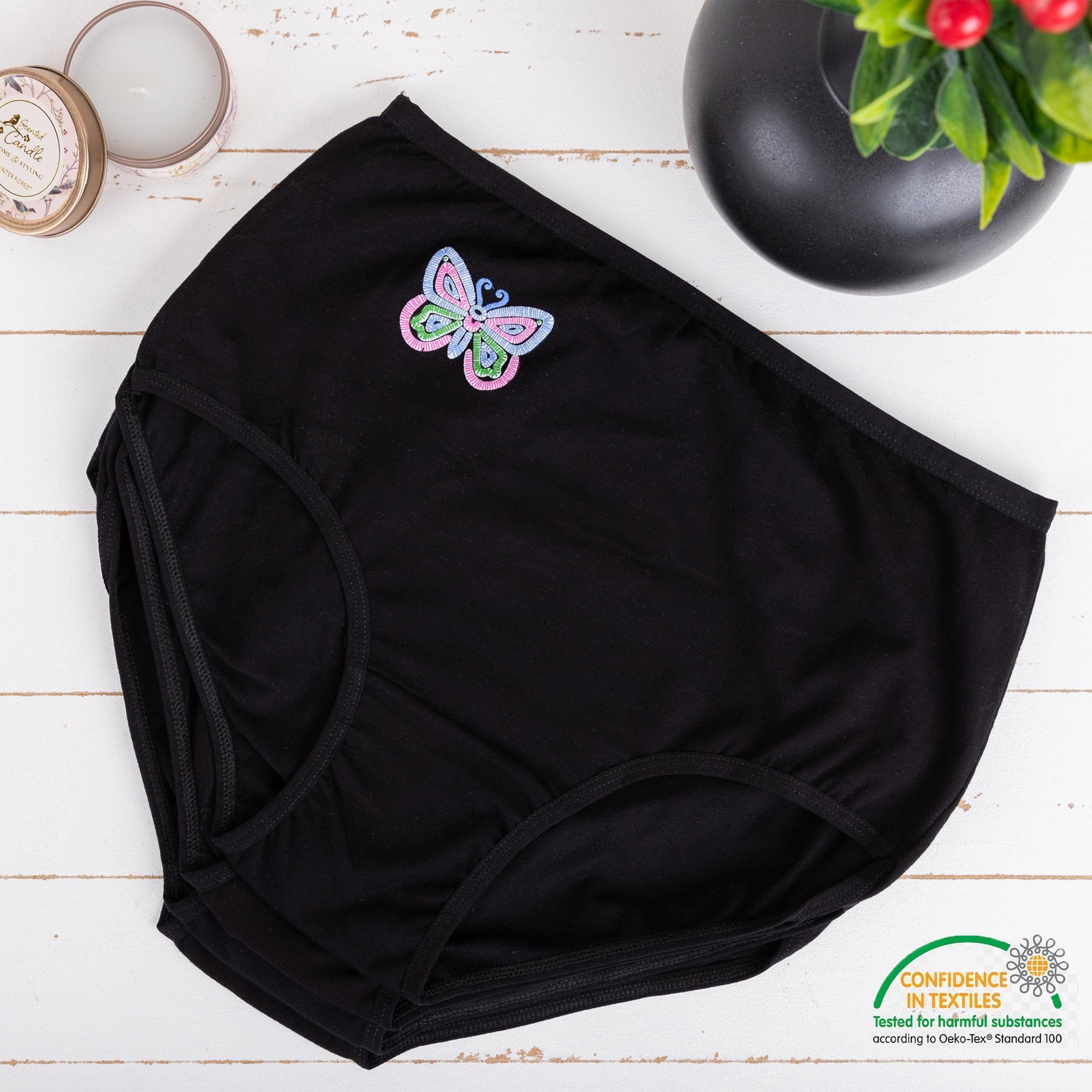 LOREZA Taillenslip 4 Damen Taillenslips aus Baumwolle 2XL-7XL (Packung, 4-St)