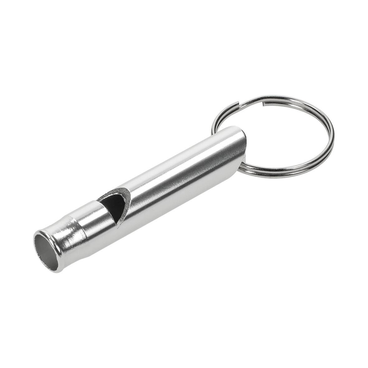 elasto Signalpfeife Pfeife 'Echo' aus Aluminium robuste Trillerpfeife mit Schlüsselring