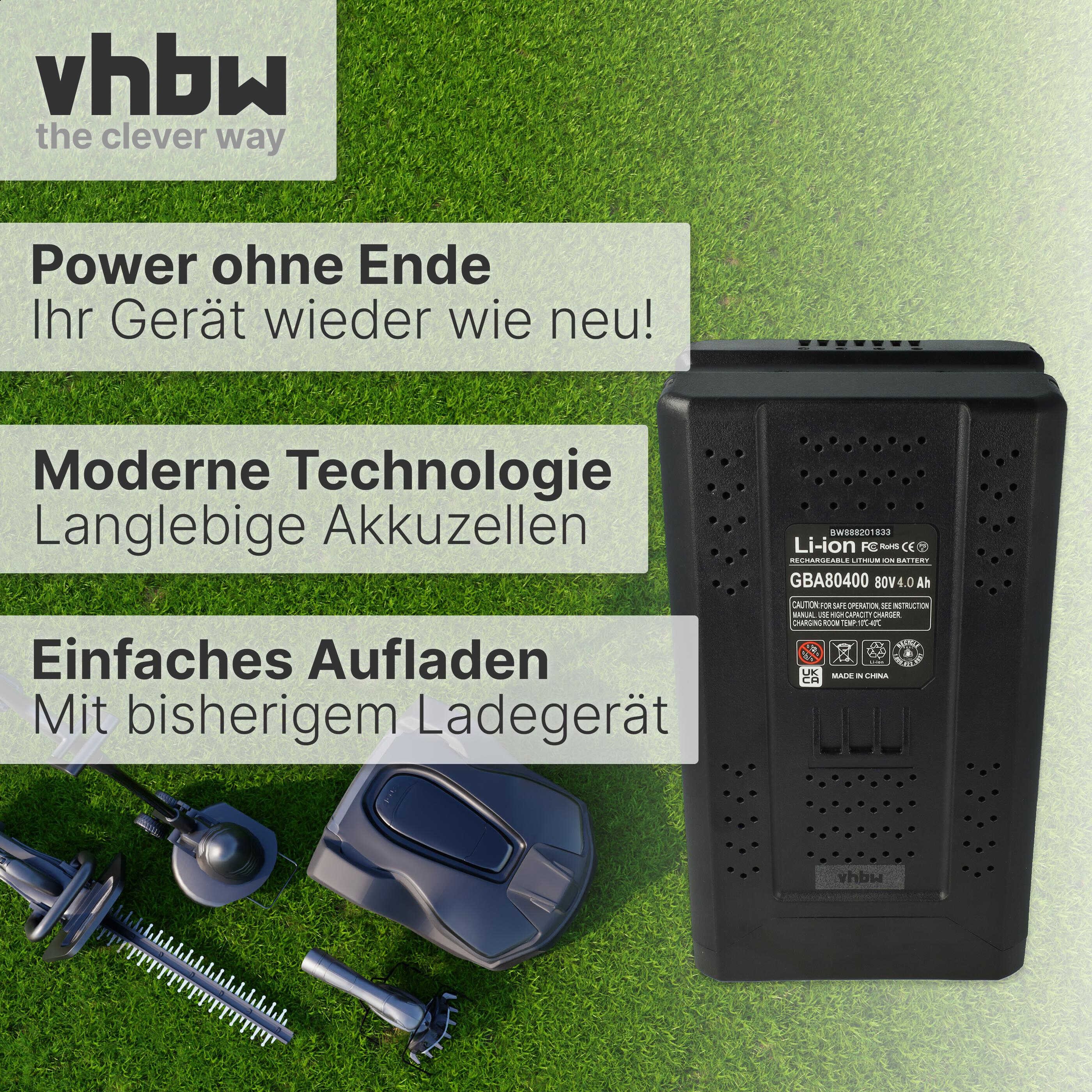 vhbw passend für Stiga Combi 43 AE, Combi 48 AE, Combi 43 S AE, Combi 50 S Akku Akku Li-Ion 4000 mAh (80 V, 1 St), Leistungsfähiger Austausch-Akku für Rasenmähe – Bild 3 von 5