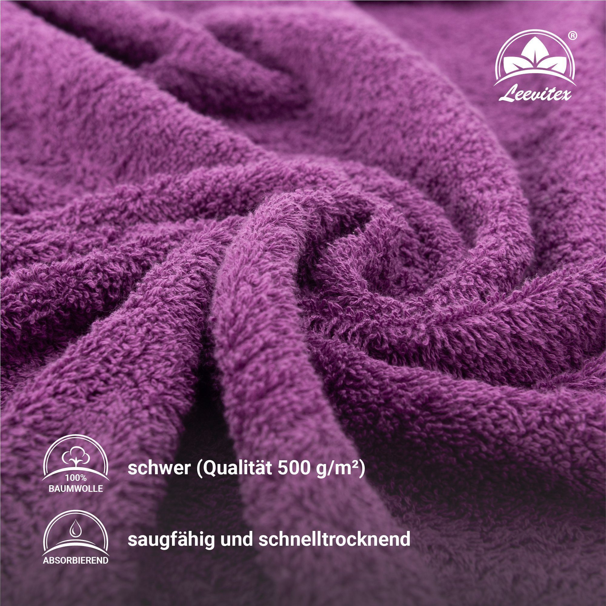 leevitex® Saunatuch Saunatuch Frottee XXL, (1-St), günstig online kaufen