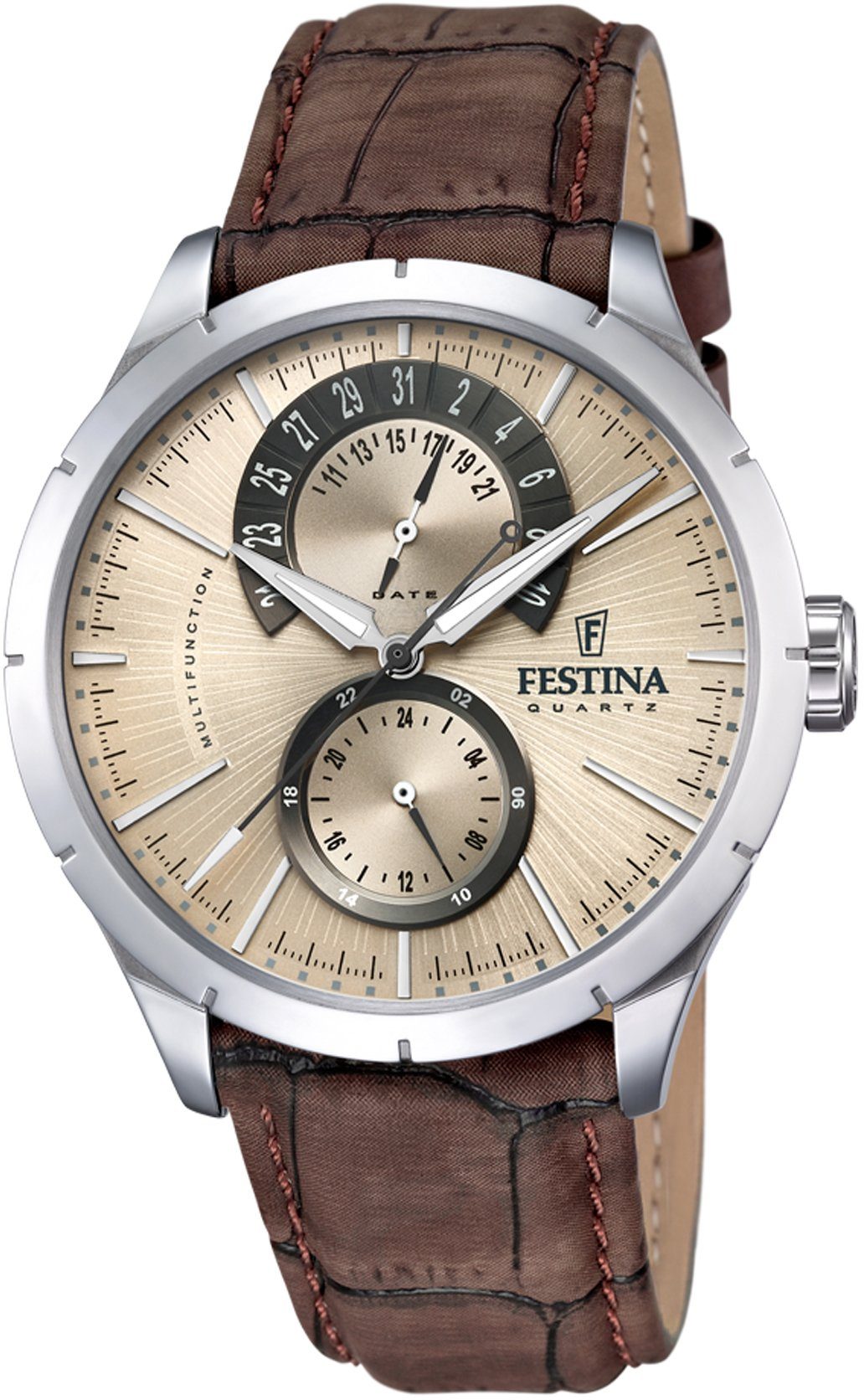 Festina Multifunktionsuhr Retro, F16573/9, Armbanduhr, Quarzuhr, Herrenuhr